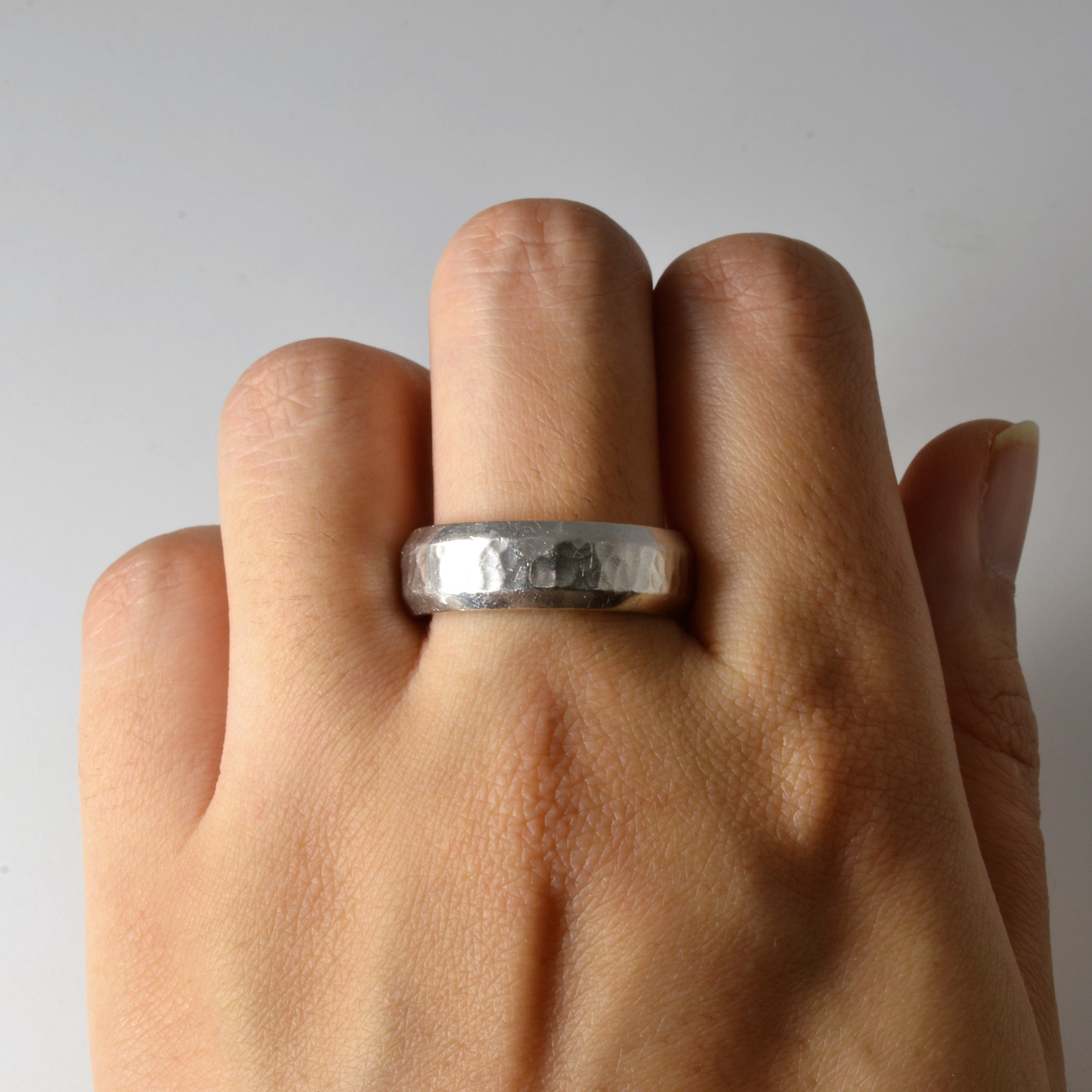Brinkhaus Mixed Metal Hammered Ring - Size 10 - Handmade Boho Jewelry for Women - Perfect for Weddings, Parties & Everyday Wear