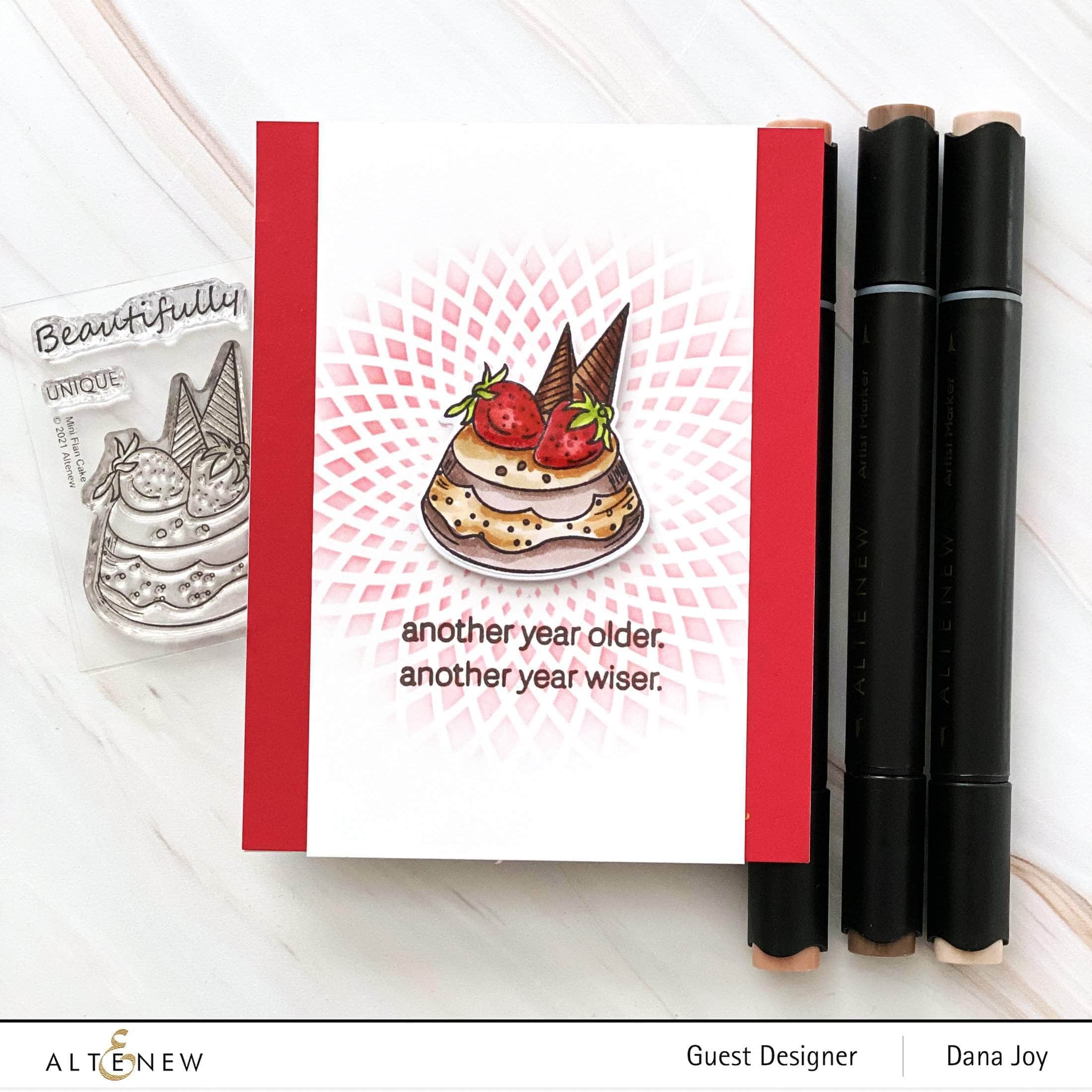 Mini Flan Cake Stamp Set - 6-Piece Baking Tool for Perfect Desserts - Ideal for Cake Decorating, Pastry Making, and DIY Desserts at Home