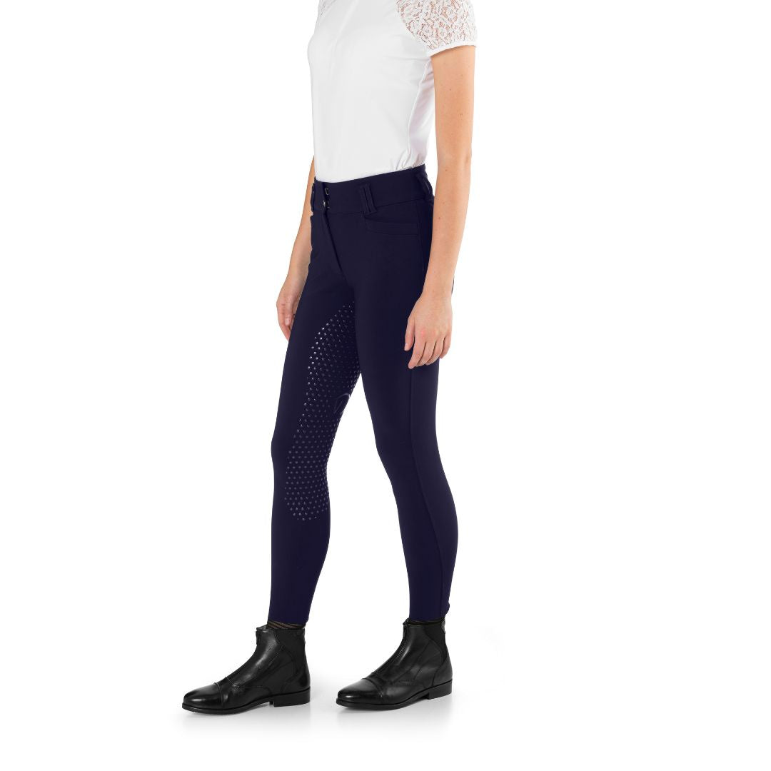 Ego 7 High Waisted Full Seat Breech Riding Pants for Women - Comfortable Equestrian Breeches for Horseback Riding & Show Jumping