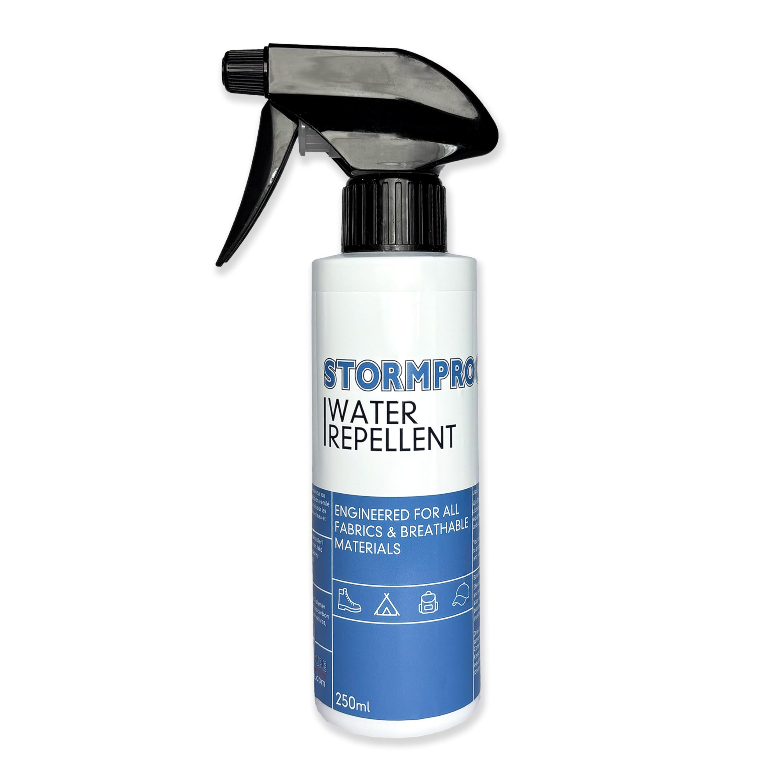 Stormproof Water Repellent Spray 250ml - Waterproof Shoes, Tents, Boots & Outdoor Gear | All-Weather Protection for Hiking, Camping & Adventure
