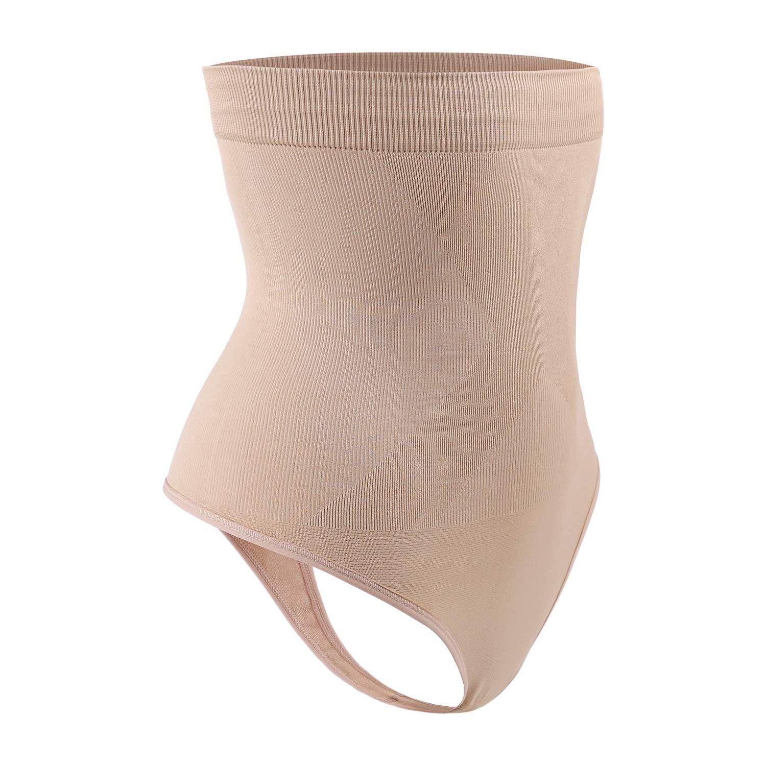**DreamSlim Women's High-Waist Seamless Body Shaper Briefs - Firm Control Tummy Thong Shapewear Panties for Everyday Wear & Special Occasions**