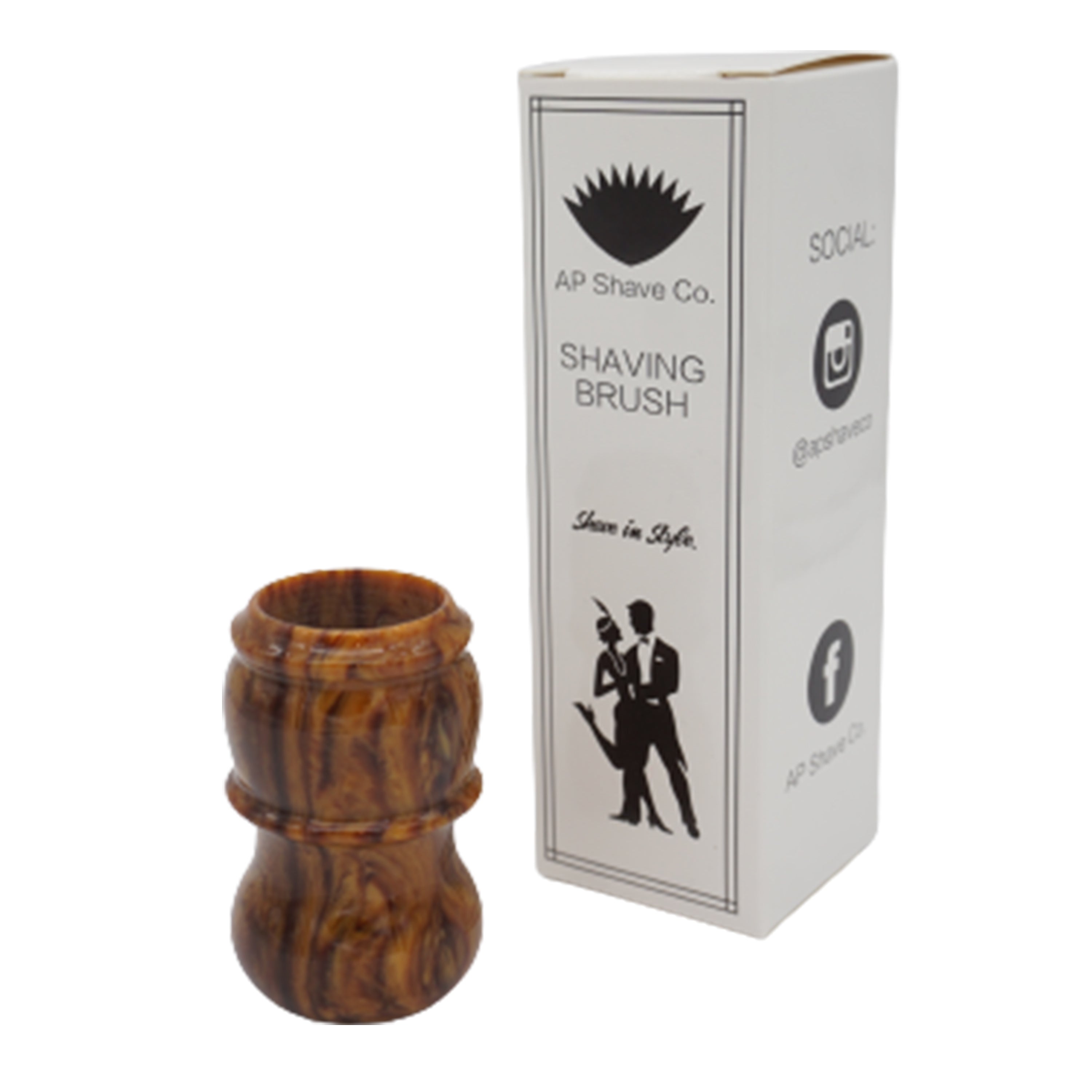 Premium Briar Wood Handcrafted Shaving Brush Handle - Fits 24mm & 26mm Knots - Perfect for Wet Shaving & Grooming Gifts