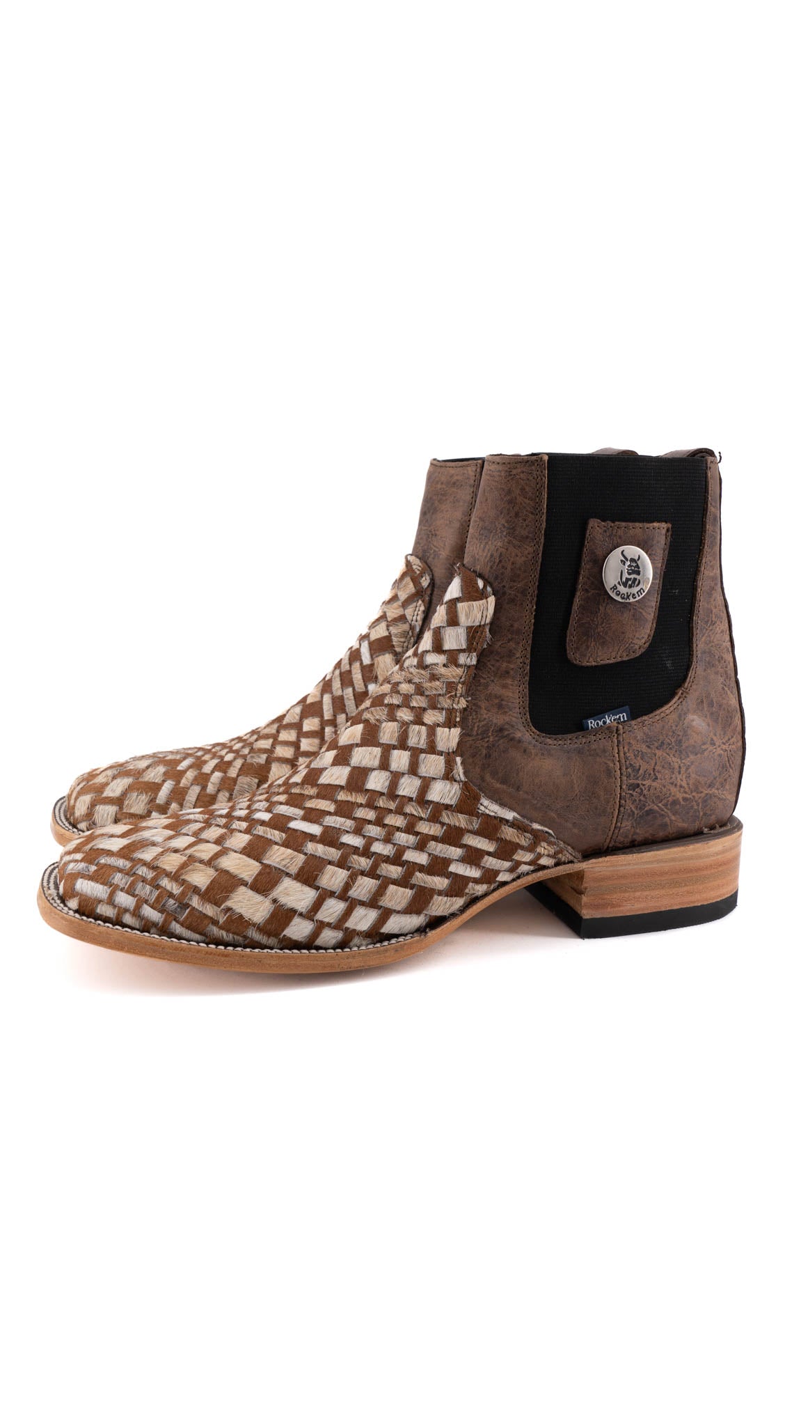 Men's Genuine Cowhide Leather Boots Size 11 Square Toe - Western Style Work & Casual Boots for Men - Perfect for Rodeo, Ranch Work and Outdoor Adventures
