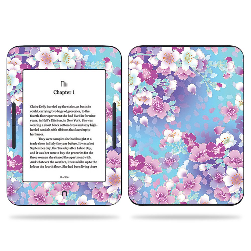 MightySkins Vinyl Decal Wrap Cover for Barnes & Noble Nook GlowLight 3 (2017) - Bloom Design | Protective, Durable Skin | Easy to Apply & Remove | Made in USA | Perfect for Reading, Travel & Everyday Protection
