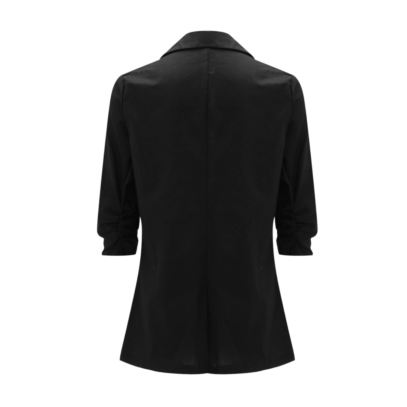 Women's Linen Blazer 2024 - Summer Business Casual Short Sleeve Suit Jacket with Lapel & Button for Office Work | Perfect for Business Meetings, Office Wear & Smart Casual Outfits