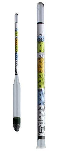 STARLABS Triple Scale Hydrometer & Test Jar Combo Kit - Alcohol, Wine, Beer, and Sugar Content Tester for Home Brewing, Distilling, and Winemaking