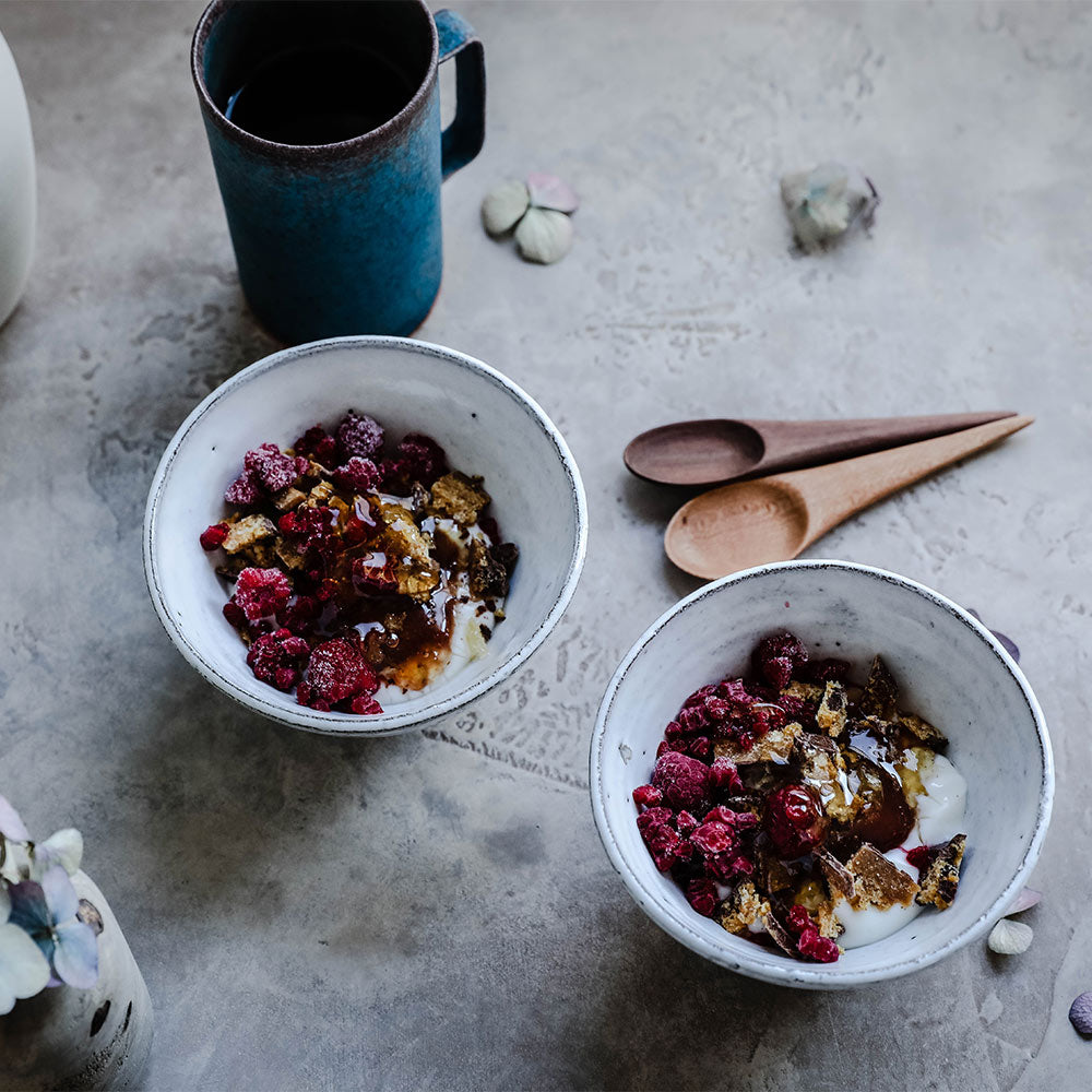 Premium Ceramic Dessert Bowls Set - 6-Piece Elegant Small Serving Dishes for Ice Cream, Pudding & Fruit - Perfect for Parties, Dessert Bars & Home Entertaining