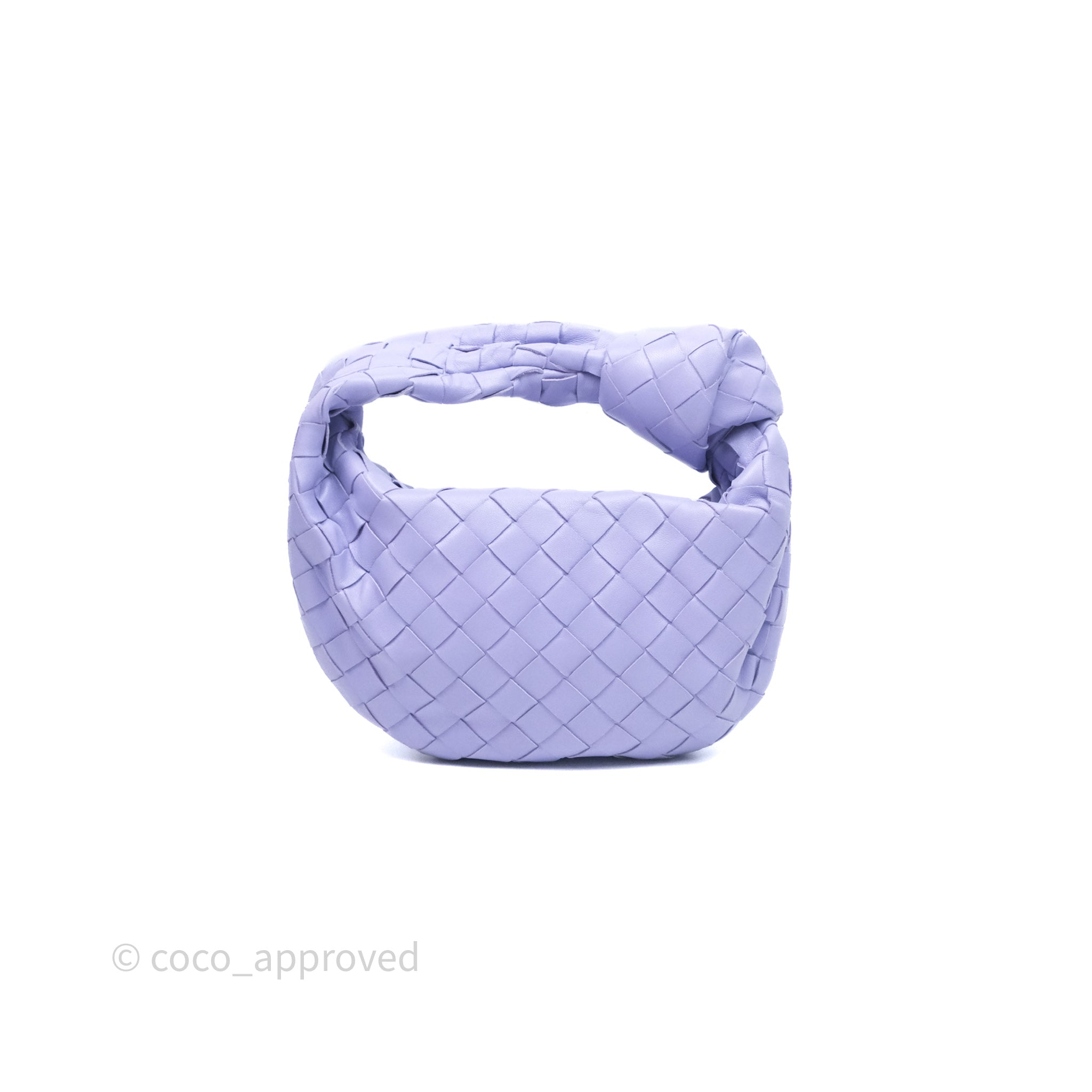 Bottega Veneta Mini Jodie Bag in Purple Intrecciato Lambskin Leather - Perfect for Everyday Use, Date Nights & Special Occasions
