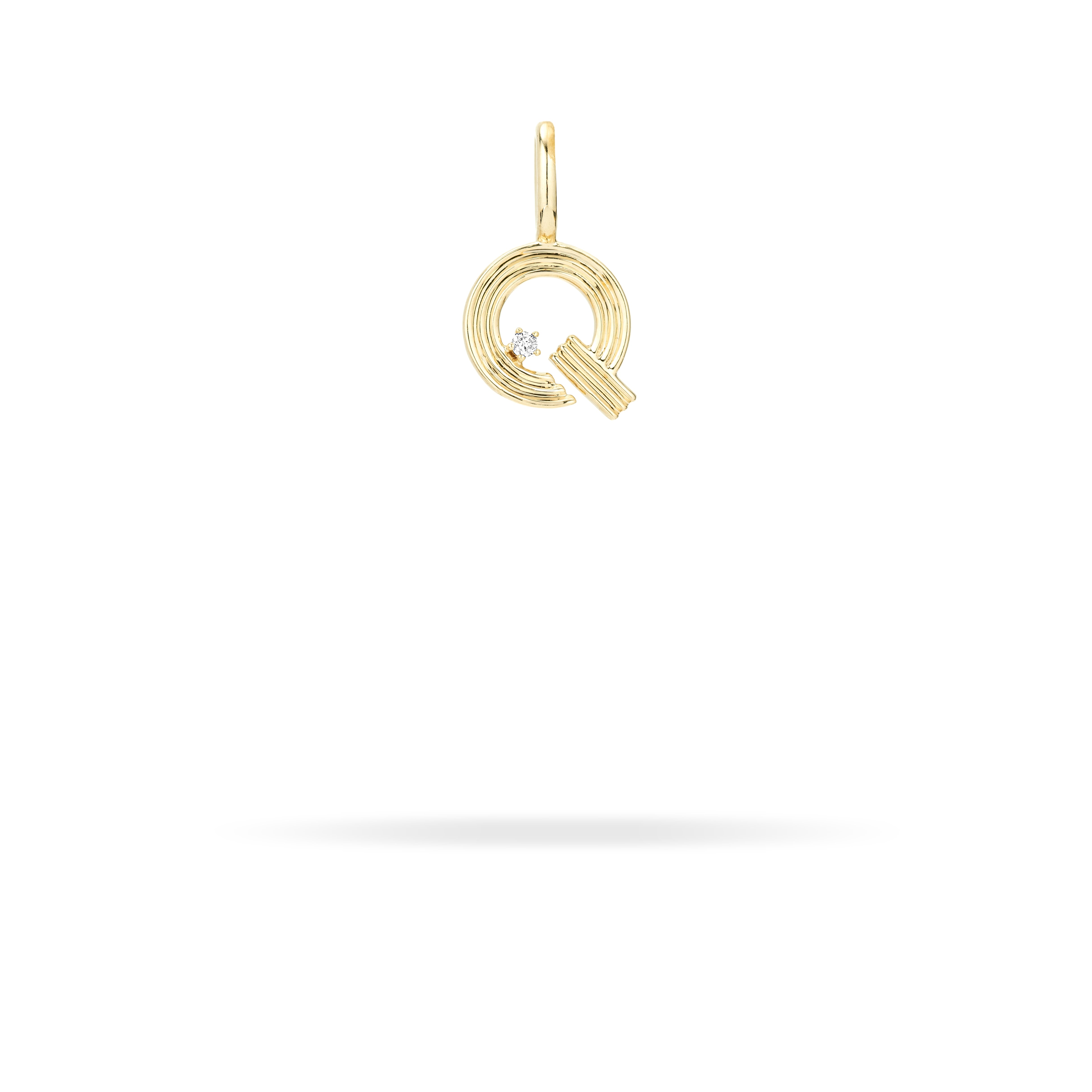 Groovy Diamond Initial Mini Charm Necklace - Personalized Letter Pendant Jewelry for Women - Perfect Gift for Birthday, Anniversary & Valentine's Day