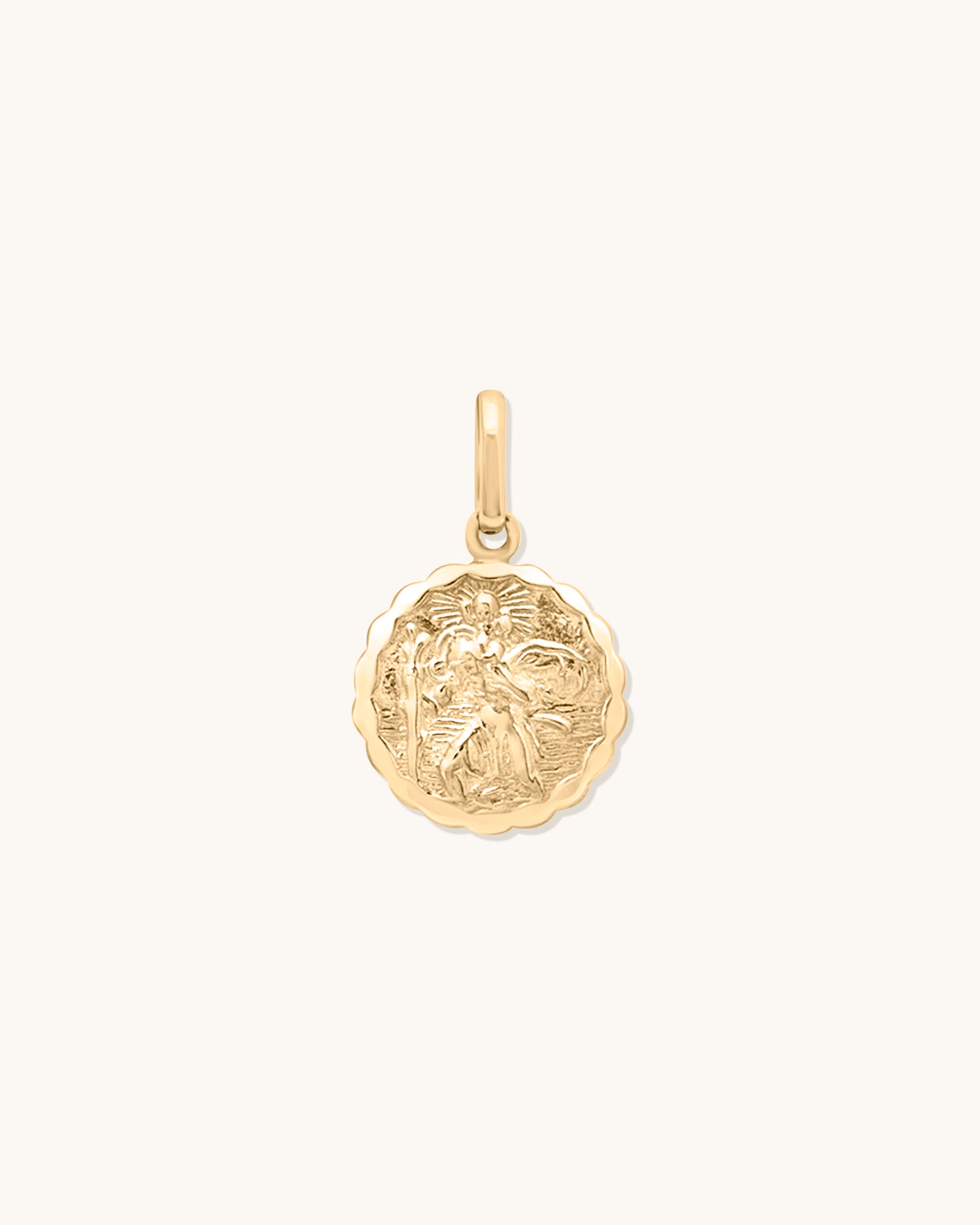 St Christopher Pendant Necklace - Sterling Silver Religious Jewelry for Men & Women - Perfect for Travel Protection & Faith Gifts