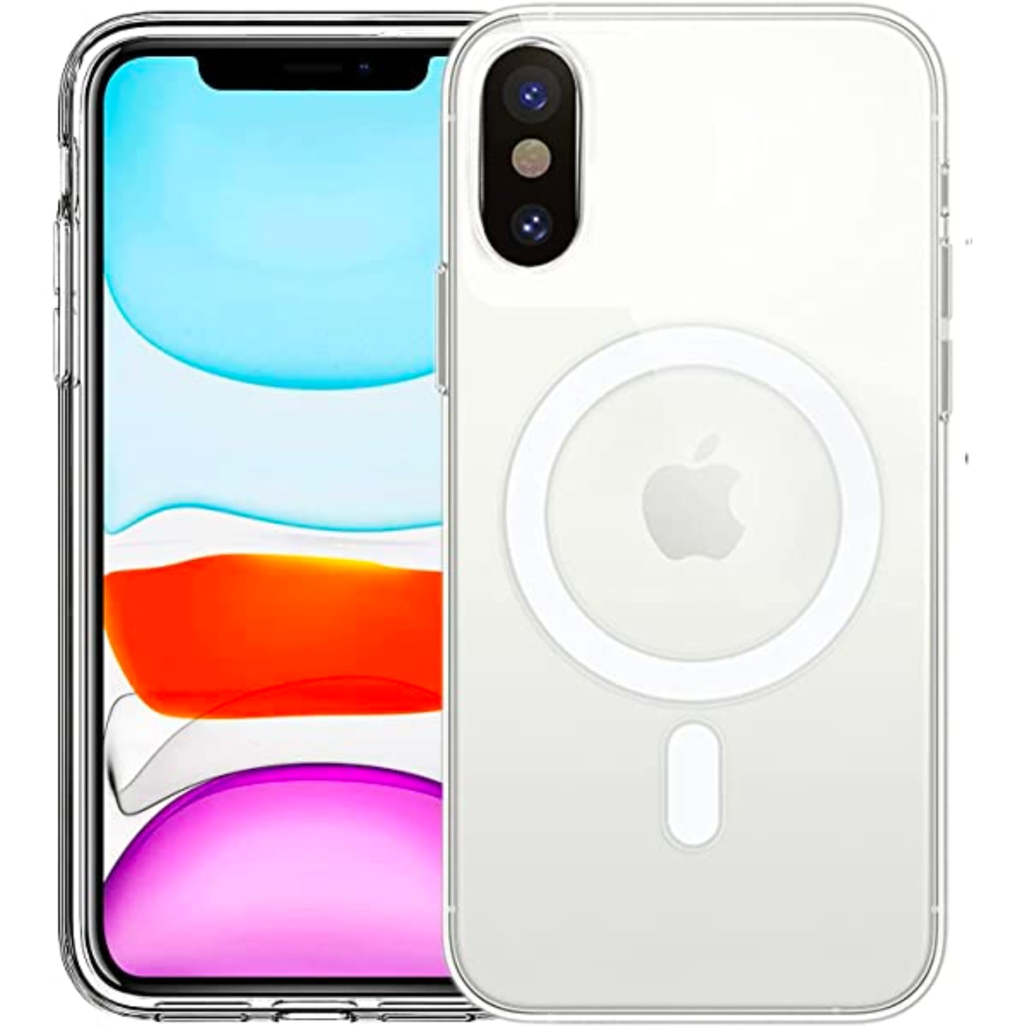 Clear Magnetic Case for iPhone X - MagSafe Compatible, Anti-Yellowing, Wireless Charging Friendly | Perfect for Everyday Protection & Seamless Charging