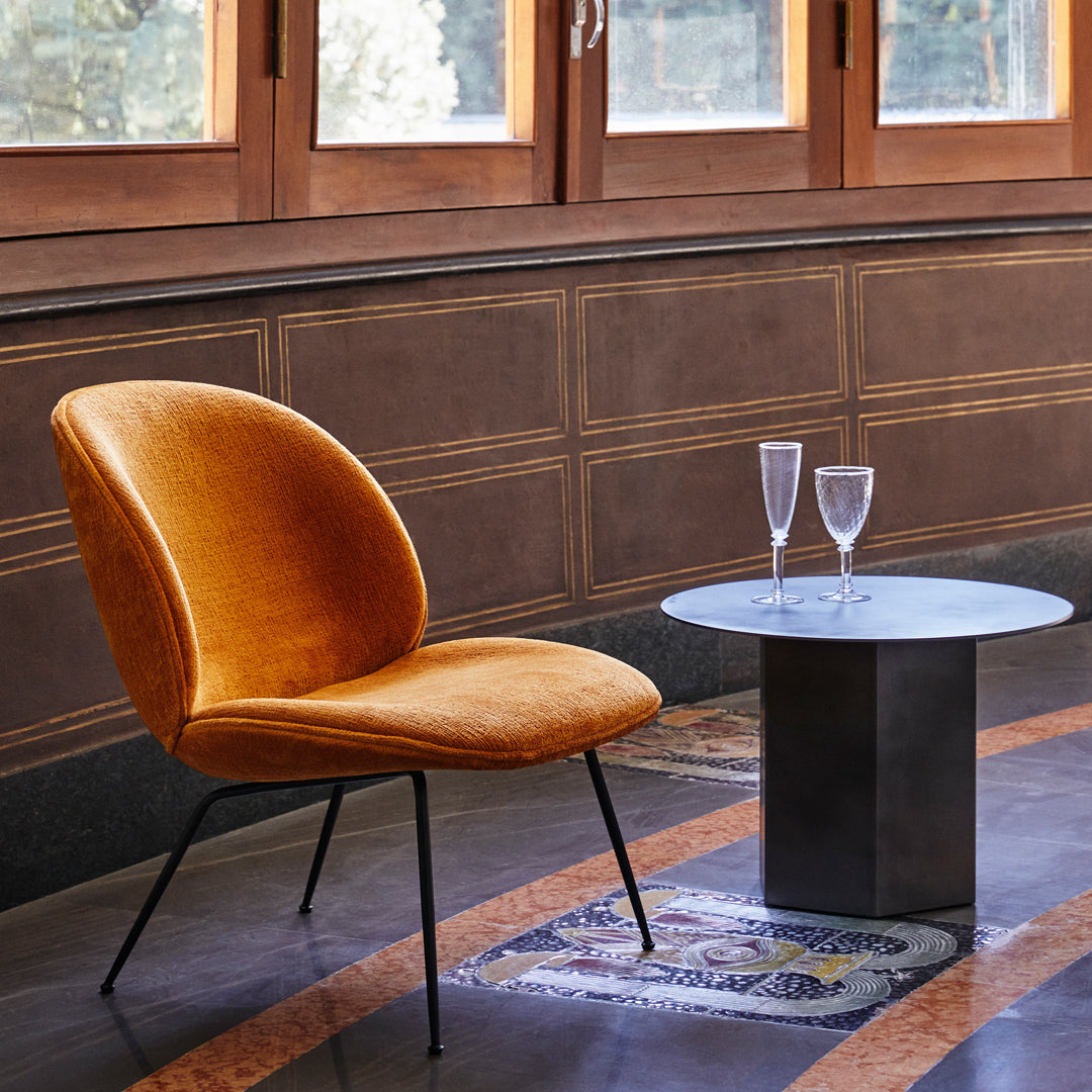 Modern Beetle Lounge Chair with Conic Base - Stylish Mid-Century Accent Chair for Living Room, Bedroom, or Office - Perfect for Relaxing & Reading