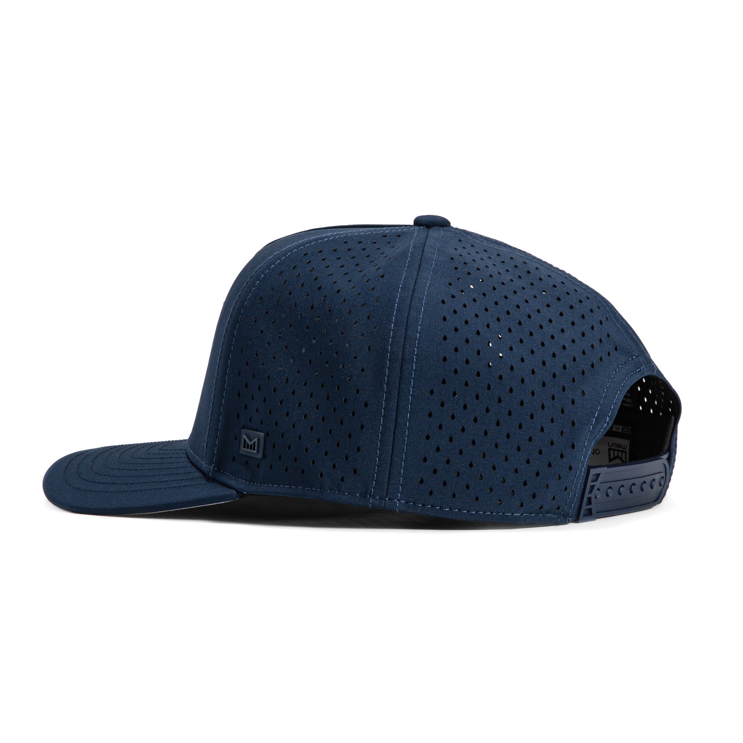 Melin Odyssey Stacked Hydro Snapback Hat - Navy Blue Adjustable Baseball Cap for Men & Women - Perfect for Outdoor Sports, Running, Hiking & Casual Wear