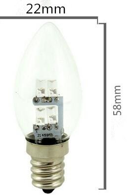 10-Pack Boulder LED C7 Night Light Bulbs - 0.5W (5W Equivalent) 15 Lumen, 2700K Soft White, E12 Base - Perfect for Hallways, Bedrooms, Bathrooms & Nursery Night Lights