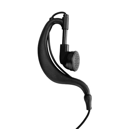 Professional Two-Way Radio Earpiece Headset with PTT Microphone - Comfortable Soft Fit for Long Wear & HD Clear Sound - Compatible with Motorola 2-Pin Walkie Talkies CLS1110 CLS1410 CP200 CP185 - Ideal for Security, Construction, and Event Staff Communication