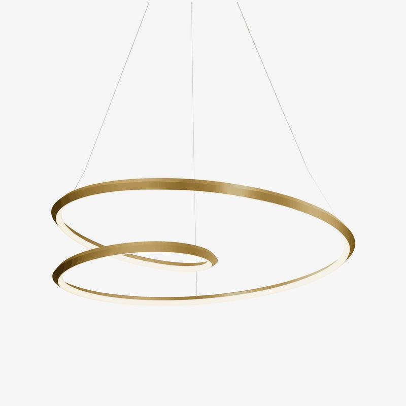 Elegant Ampersand Chandelier - Modern Metal Ceiling Light Fixture for Dining Room, Living Room & Bedroom Decor