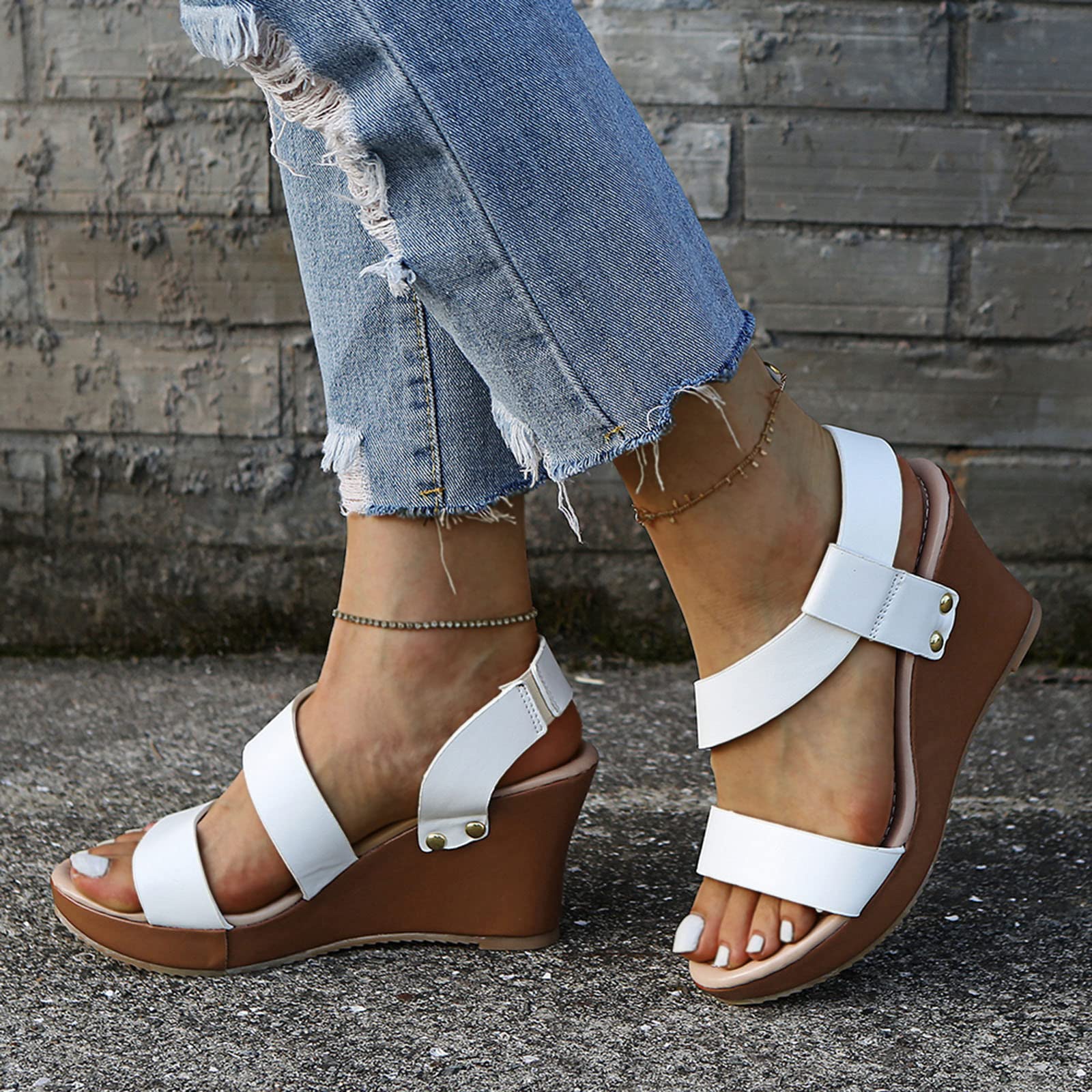 Women's Platform Wedge Sandals - Mini Boots & Heeled Beach Shoes for Women | Comfortable & Stylish Summer Footwear for Outdoors, Parties, and Casual Wear