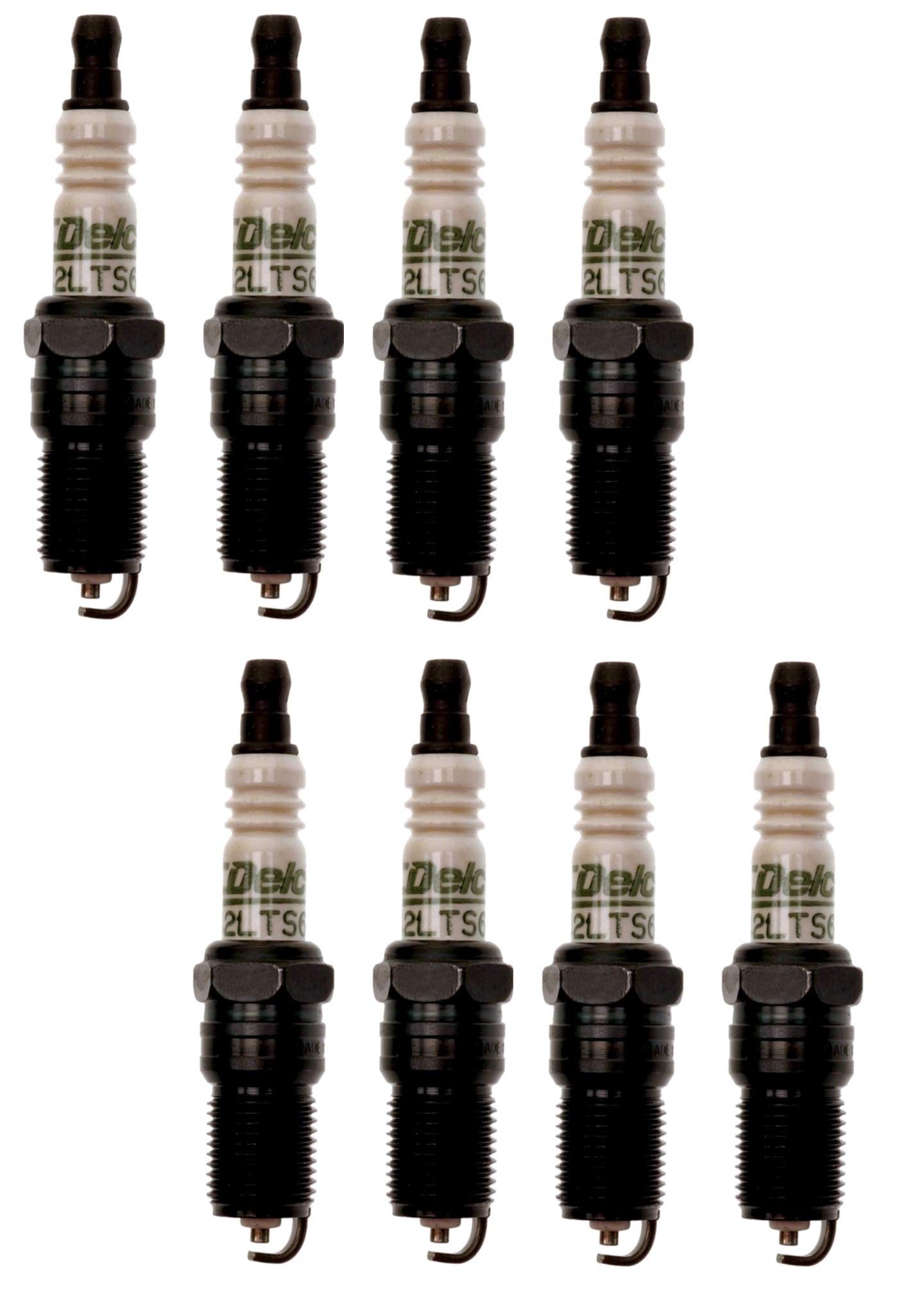 8-Piece Spark Plug Set Compatible with Buick, Cadillac, Chevy, Pontiac & Shelby V8 Engines - High Performance Ignition for Smooth Acceleration & Fuel Efficiency