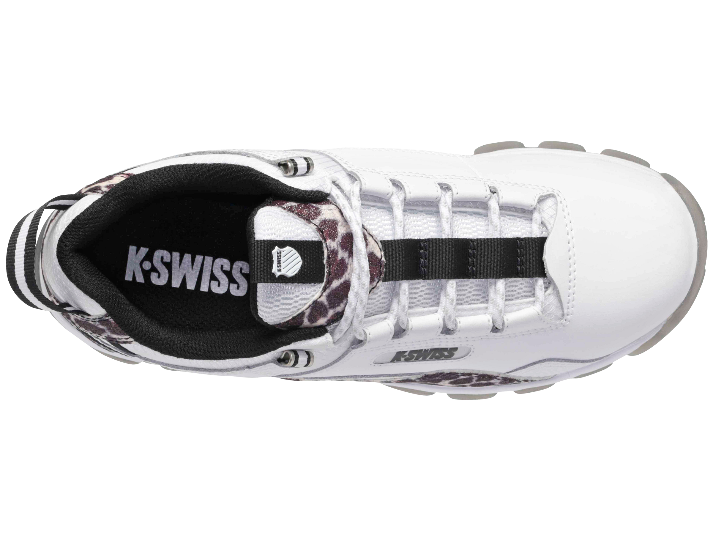 CALI TRAIL Women's Running Shoes - White/Leopard Print | Lightweight & Breathable for Trail Running, Hiking & Outdoor Activities