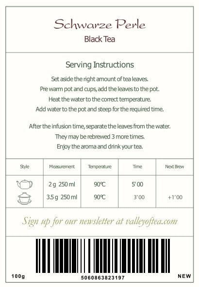 Premium Yunnan Black Dragon Pearls Tea - Strong & Malty - Perfect for Afternoon Tea
