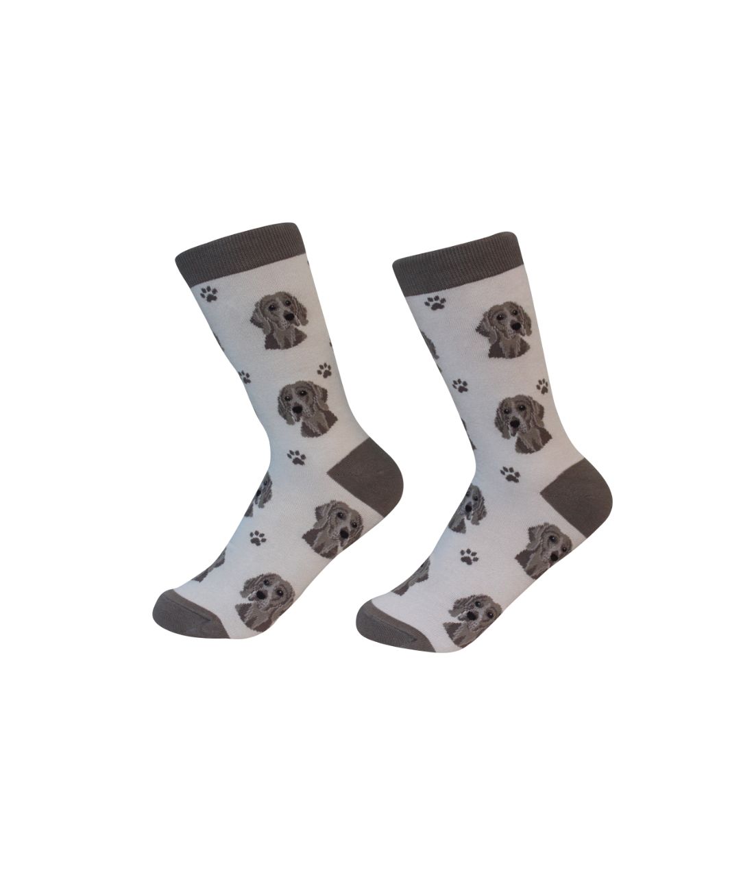 Premium Weimaraner Dog Socks for Men & Women - Cozy Animal Print Crew Socks for Dog Lovers, Gifts, Casual Wear & Outdoor Activities