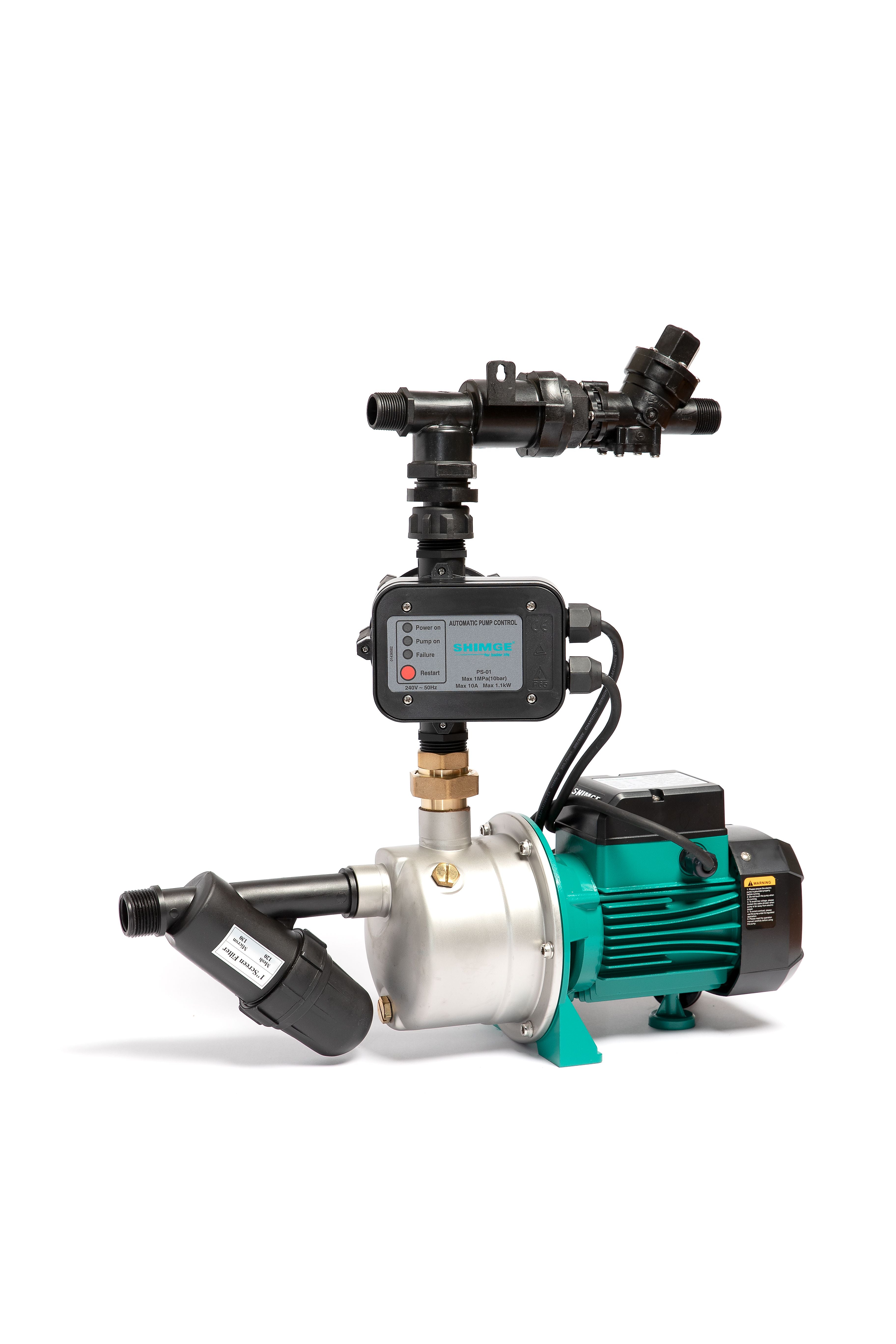 SHIMGE JET250G2 Water Pump Kit - High Pressure Booster Pump for Home, Garden & Irrigation | Perfect for Water Supply, Sprinkler Systems & Outdoor Use