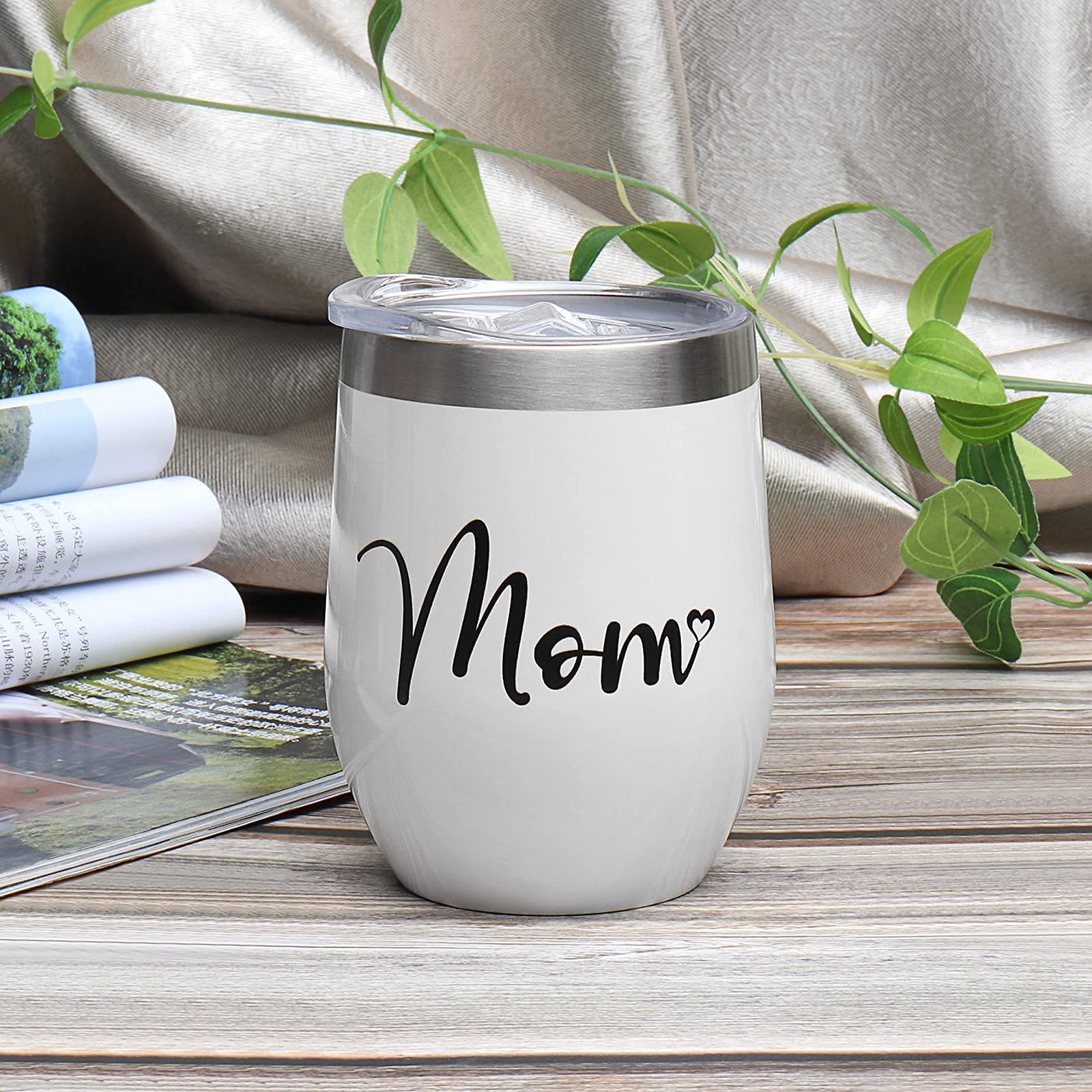 TURMTF Vacuum Insulated Tumbler with Lid & Straw - 20oz Double Wall Stainless Steel Travel Mug for Coffee, Tea & Cold Drinks | Perfect Mother's Day Gift from Son/Daughter | Great for Office, Commuting & Outdoor Activities