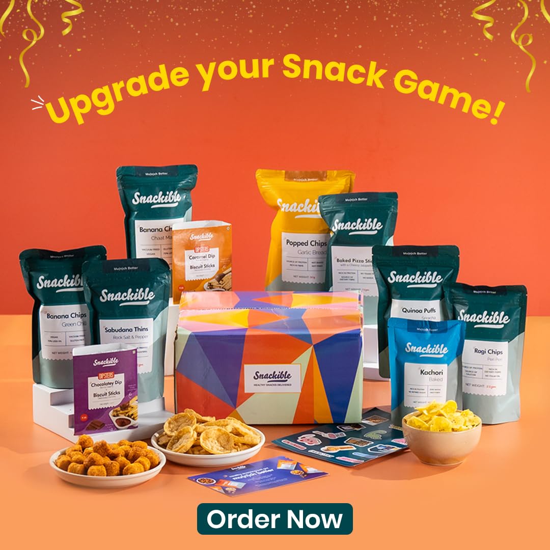 Snackible Bestselling Healthy Snacks Gift Box - 10 Gourmet Snacks Variety Pack | Perfect for Corporate Gifts, Office Snacks & Holiday Present Ideas | Gluten-Free & Organic Options