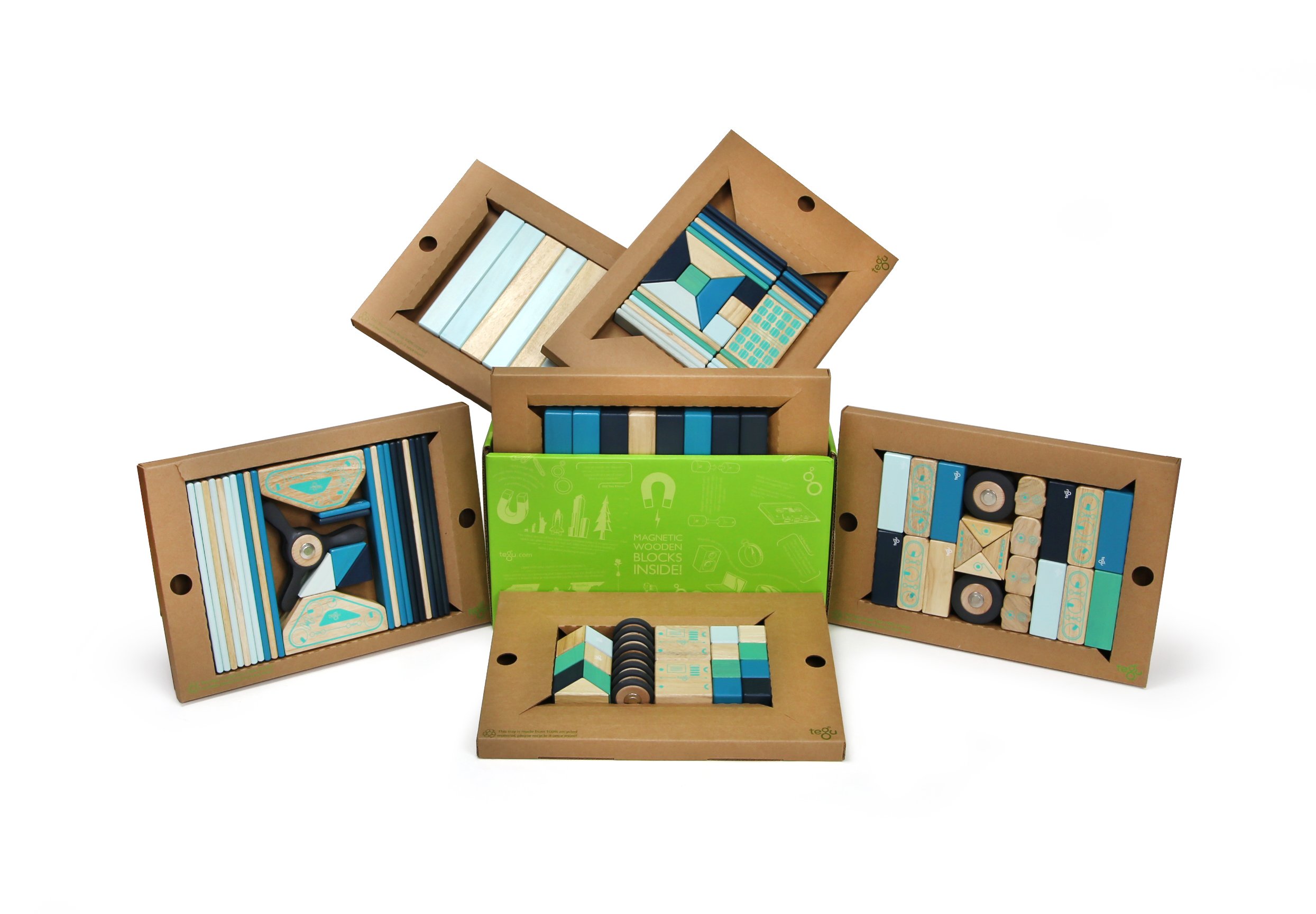 130-Piece Tegu Magnetic Wooden Block Set for Kids – STEM Educational Building Toys for Classroom & Home Learning – Creative Construction Play for Ages 3+