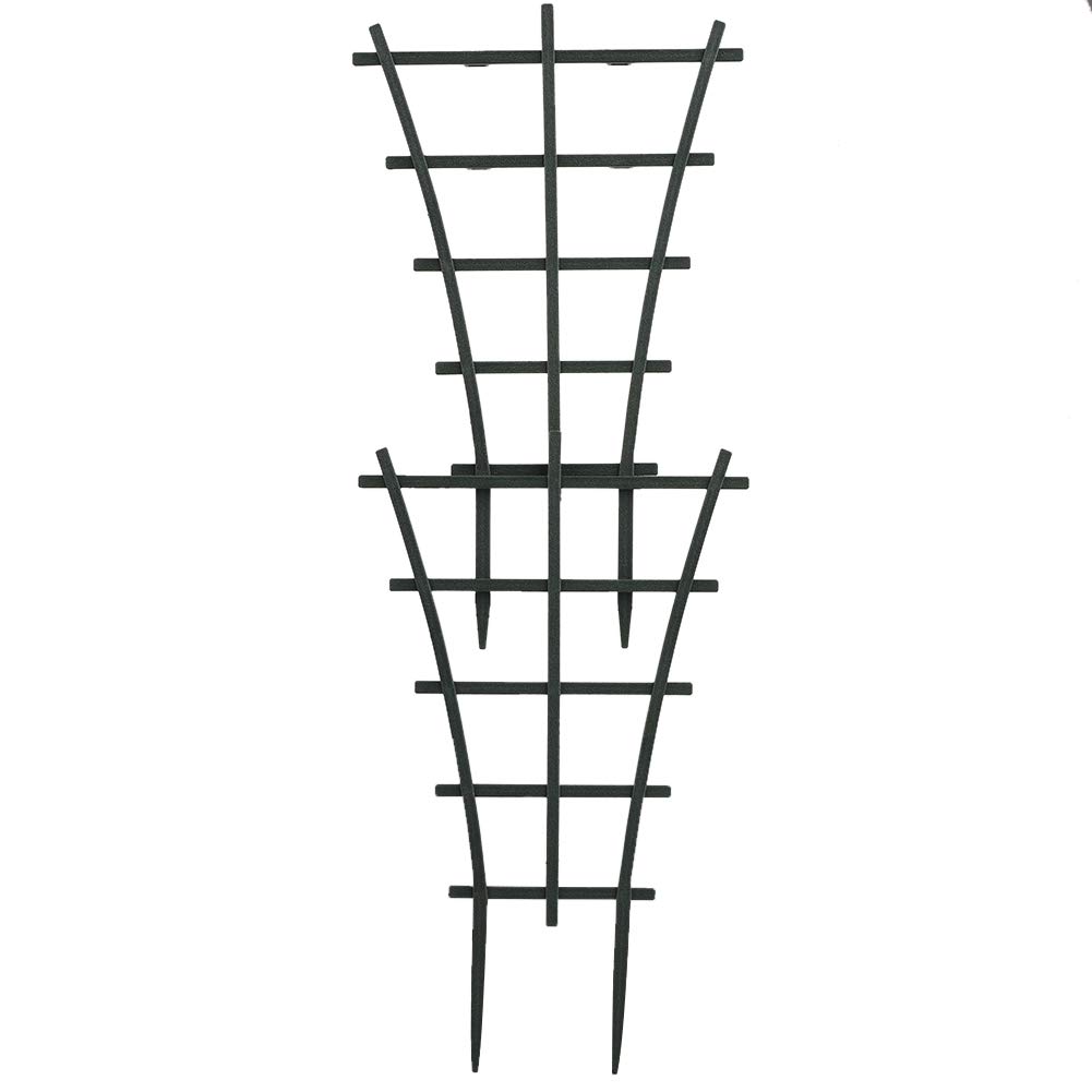 Ohstgp Plastic Garden Plant Climbing Trellis - Stackable Potted Plant Support for Indoor/Outdoor Climbing Vines, Flowers & Vegetables | Perfect for Balcony Gardens, Vertical Gardening & Container Plants