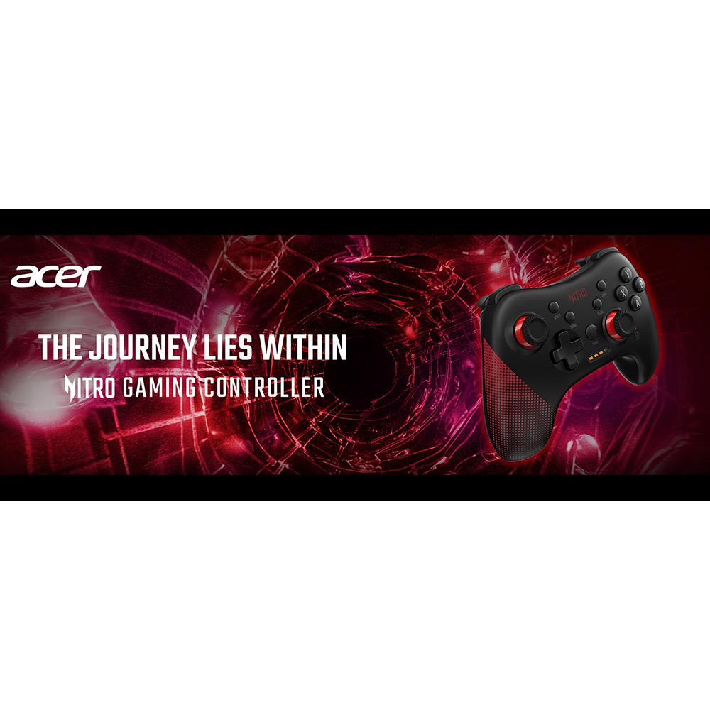 Acer Nitro Gaming Controller for PC & Console - Wireless Gamepad with Ergonomic Design for Comfortable Gaming - Perfect for FPS, RPG & Racing Games