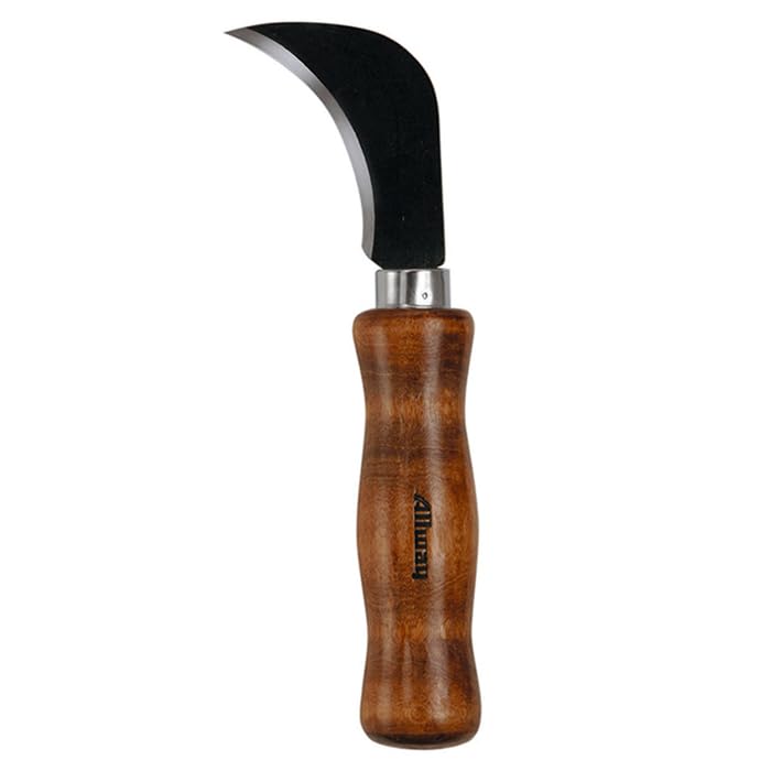 ALLWAY Heavy Duty Linoleum Knife with Sharp Steel Blade - Professional Flooring & Craft Cutting Tool for DIY, Home Renovation, and Art Projects