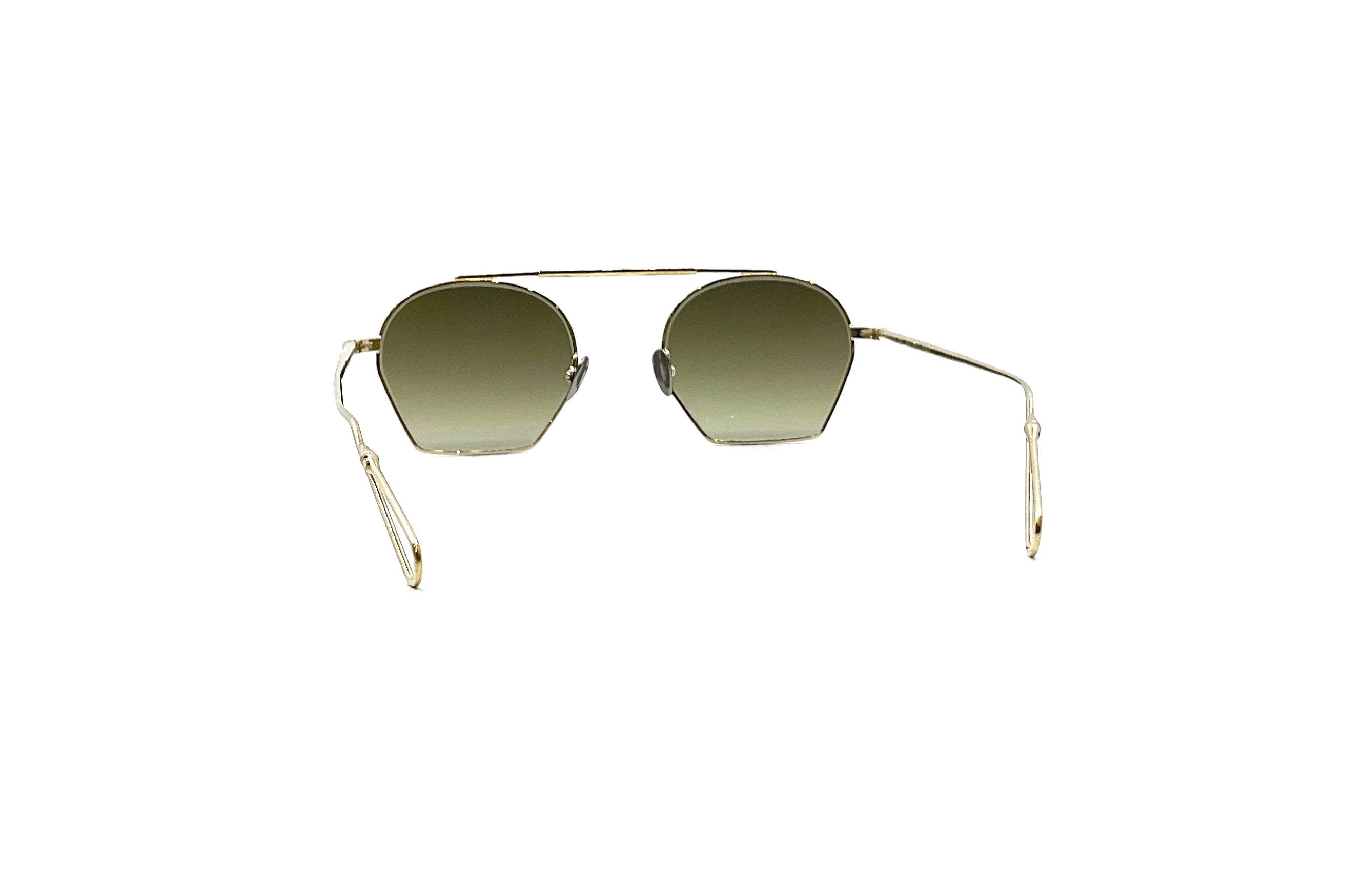 Ahlem Chaillot Sunglasses - Grey Gold Brushed Frame Luxury Designer Shades for Women | Perfect for Beach, Driving & Fashion Outfits