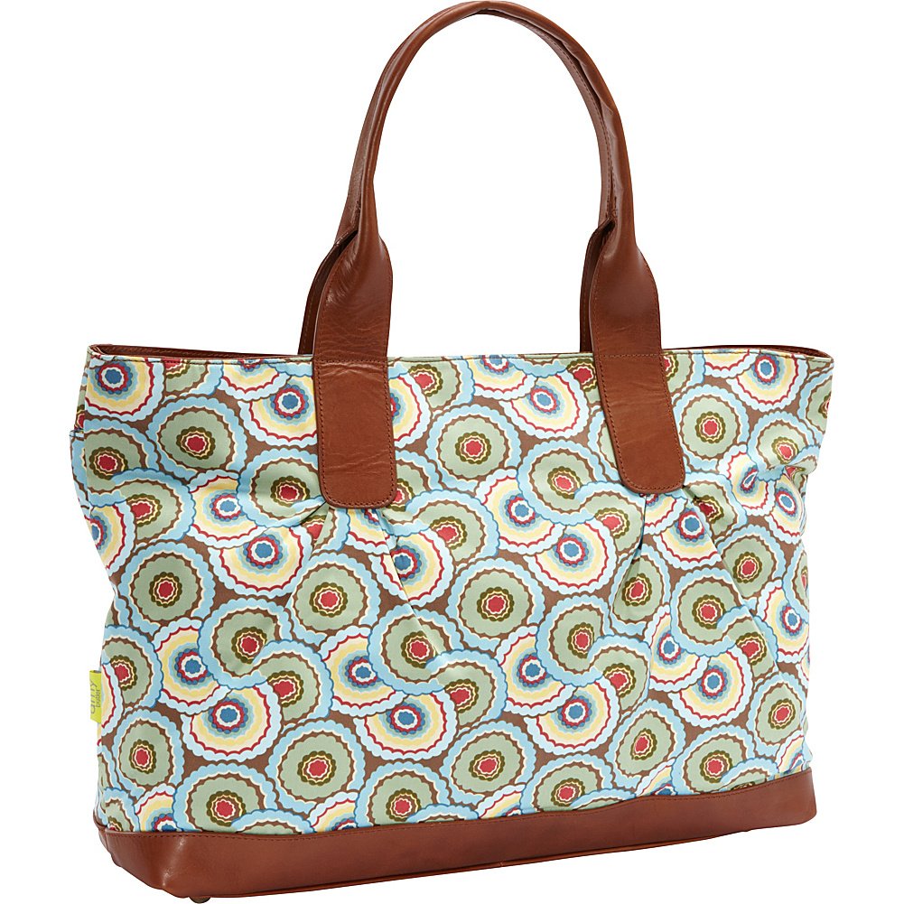Amy Butler for Kalencom Abina Tote Bag - Stylish Dancing Umbrellas Print, Spacious & Durable Handbag for Women - Perfect for Work, Travel & Everyday Use