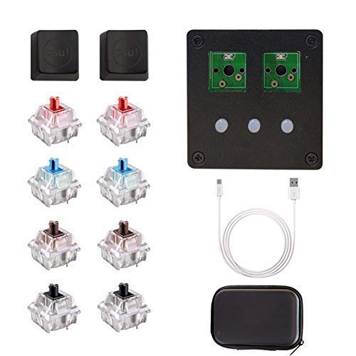 DIY NONO OSU Gaming Keyboard V4 - 5 Key Mechanical Keyboard with Cherry Switches & USB 2.0 for PC/Android - RGB Backlit for Rhythm Gaming & Office Work