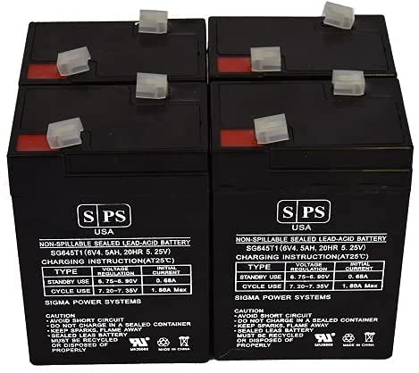 APC Back-UPS 250 Replacement Battery 4-Pack - Compatible with APC UPS Systems - Reliable Power Backup for Home Office, Networking Equipment & Electronics