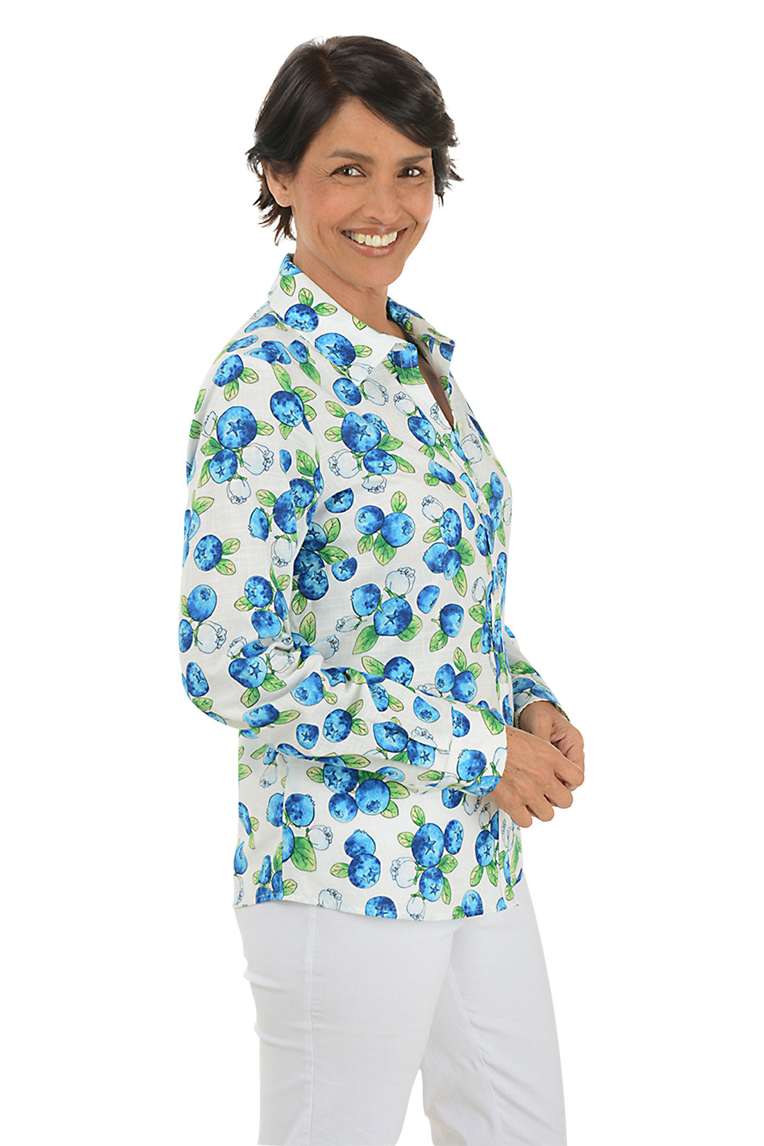 Blue Hampton Button Front Shirt for Men - Casual Short Sleeve Shirt for Summer Outfits, Beach Wear & Outdoor Activities