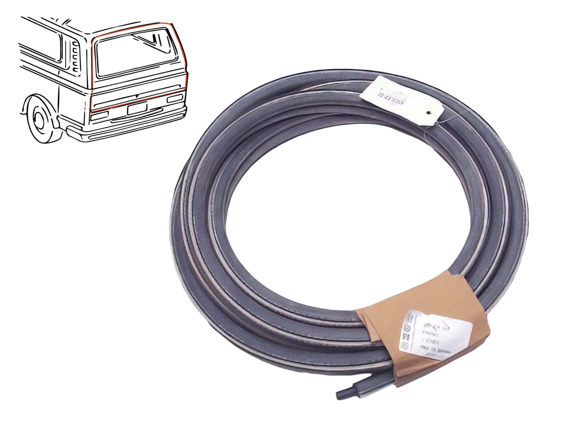 High-Quality Rear Cargo Hatch Seal for Vanagon - Perfect for Weatherproofing & Noise Reduction in Campers & Vans