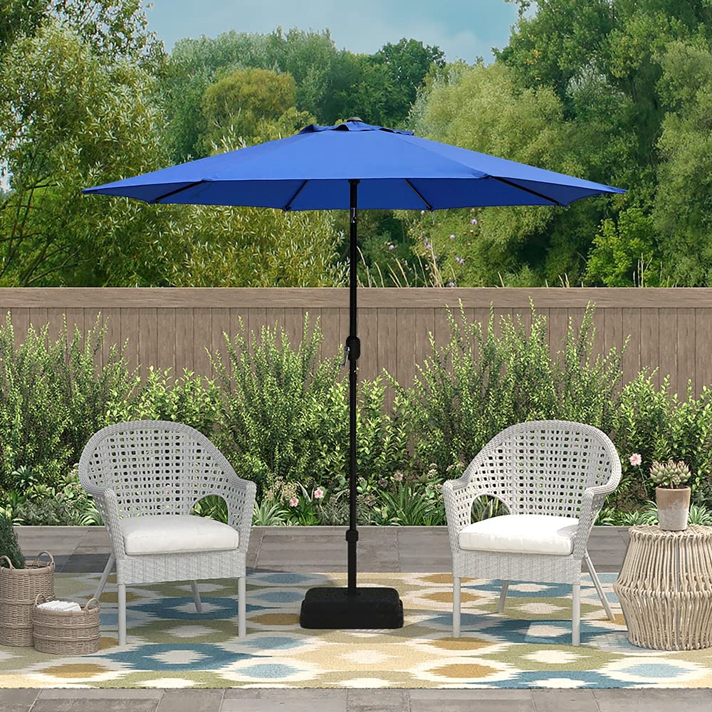 ABBLE 9ft Patio Umbrella with Crank & Tilt - UV Protective & Weather Resistant for Outdoor Dining