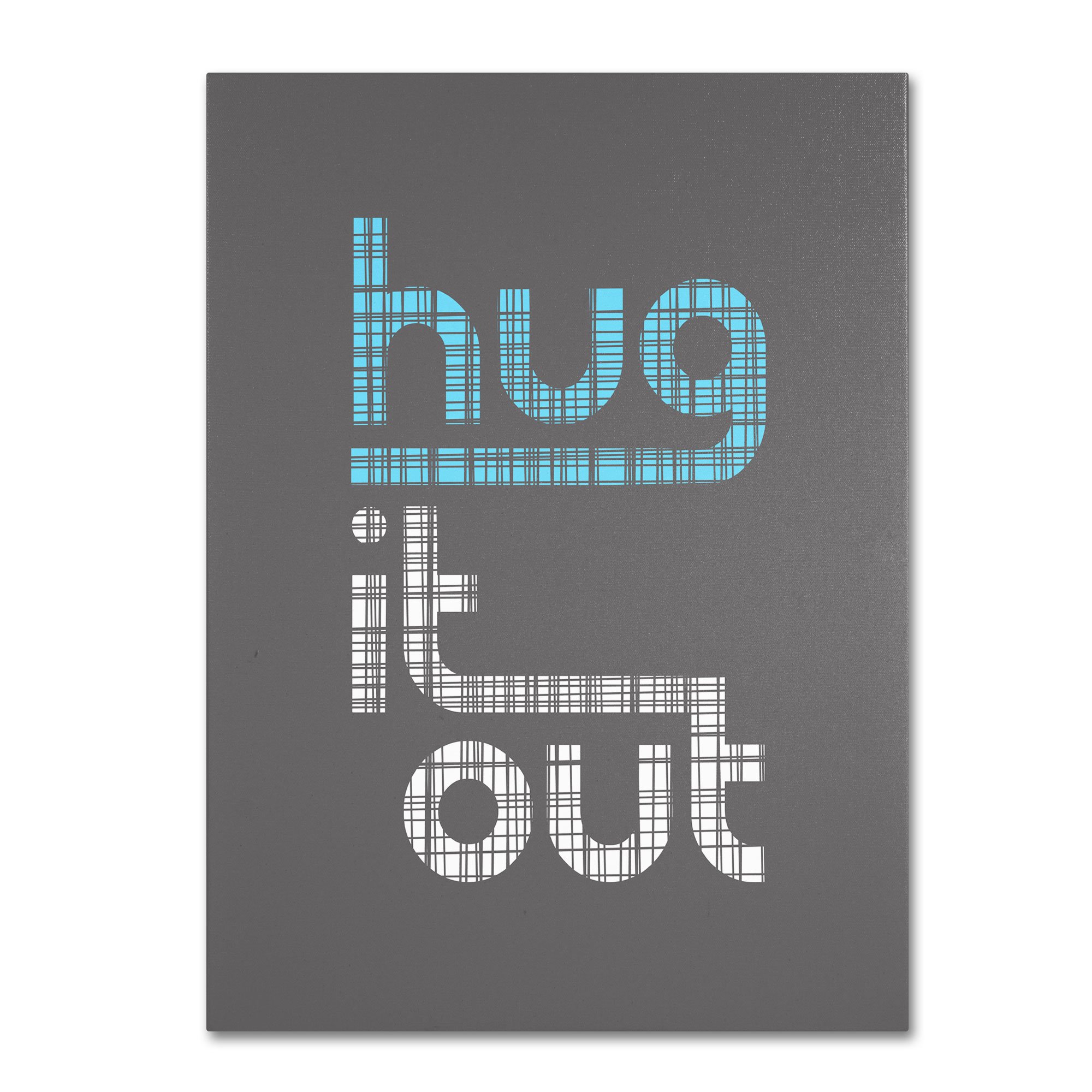 Trademark Fine Art Hug it Out II Canvas Print by Megan Romo - 35x47 Inch Large Wall Art - Perfect for Living Room, Bedroom & Office Decor