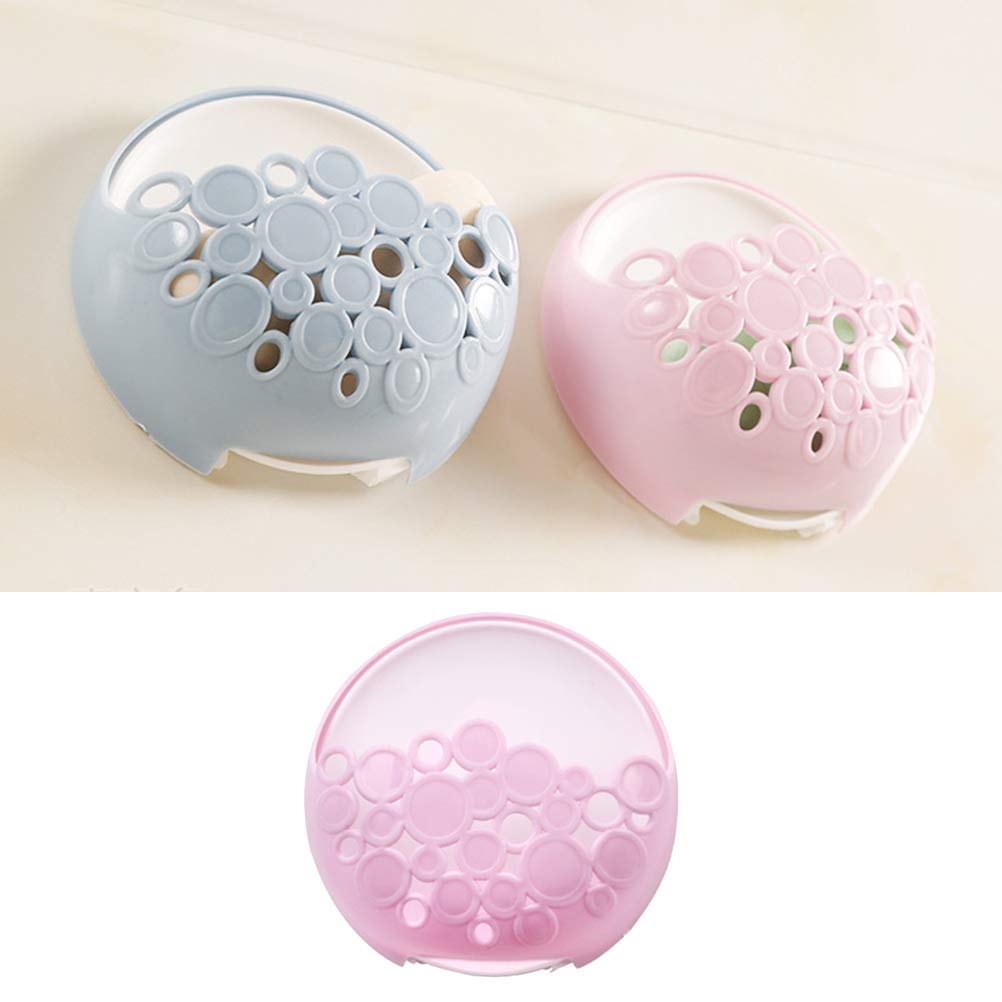 Cabilock Soap Dish Holder with Strong Suction Cup - Bar Soap Dispenser for Shower, Bathroom, Kitchen Sink - Non-Slip Soap Saver Tray (Pink) - Perfect for Organizing Soap in Wet Areas