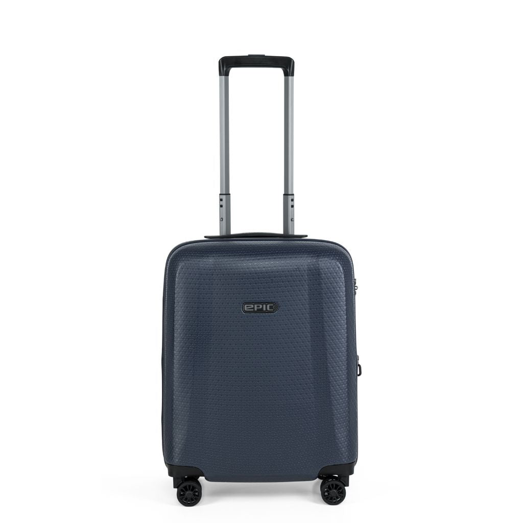 Epic GTO 5.0 55cm Lightweight Carry-On Luggage Suitcase - Midnight Blue | Perfect for Air Travel, Business Trips & Weekend Getaways