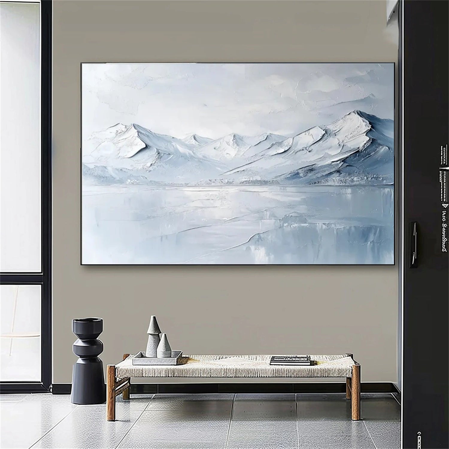 Minimalist Textured Plaster Art Painting - Abstract Wall Decor for Living Room, Bedroom & Office | Modern Home Artwork #MM311