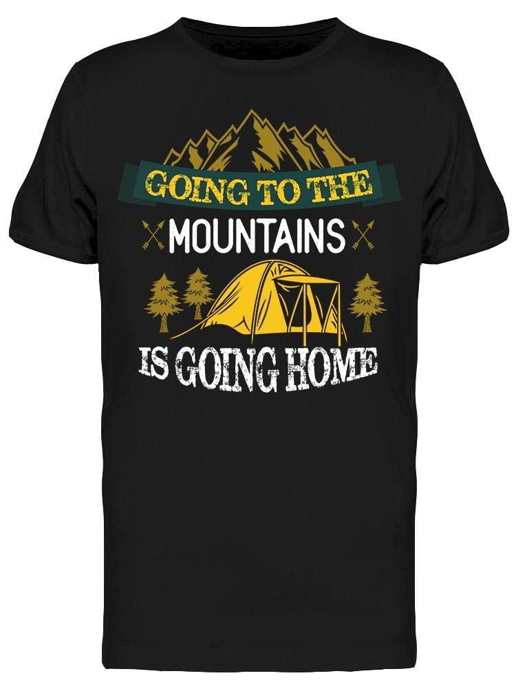 Mountains Are Home T-Shirt for Men - Comfortable & Stylish Outdoor Adventure Tee - Perfect for Hiking, Camping & Casual Wear