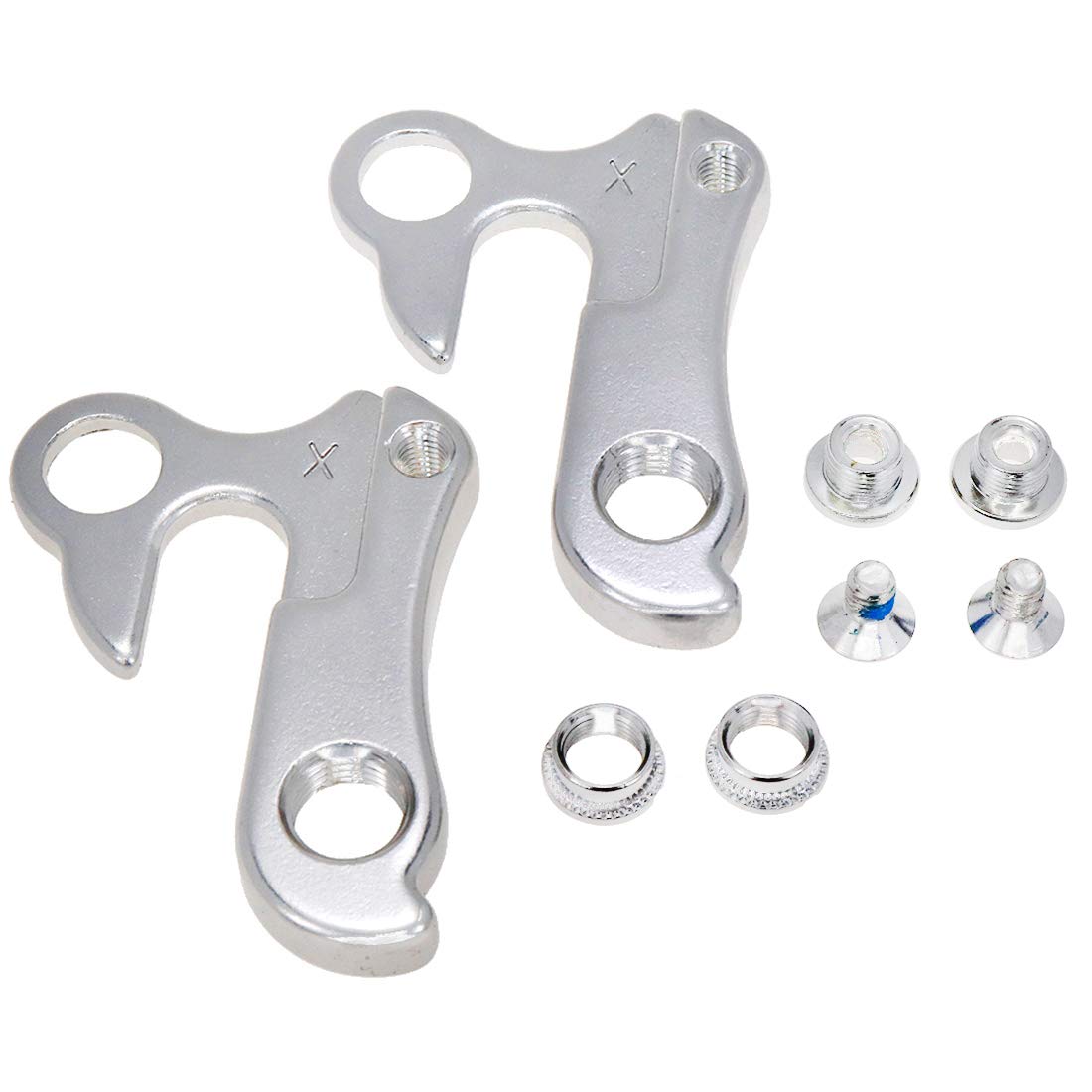 2 Pcs Bike Derailleur Hanger Frame Gear Tail Hook - Compatible with Cyclocross, Hybrid, Mountain & Road Bikes | Durable Replacement Part for Smooth Gear Shifting | Perfect for Commuting, Trail Riding & Racing