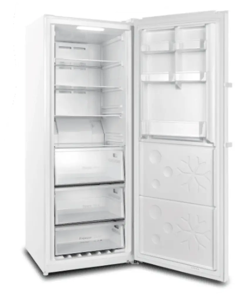 CHiQ CSH380NWR3 380L Hybrid Refrigerator Freezer - Energy Efficient White Fridge for Home, Kitchen, Office & Small Business Use