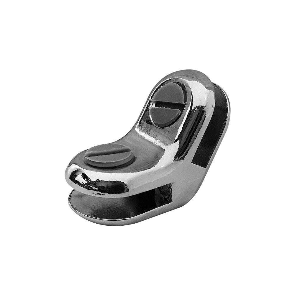 Prolinemax 20-Piece 120 Degree 2-Way Glass Connector Clips - 3/16