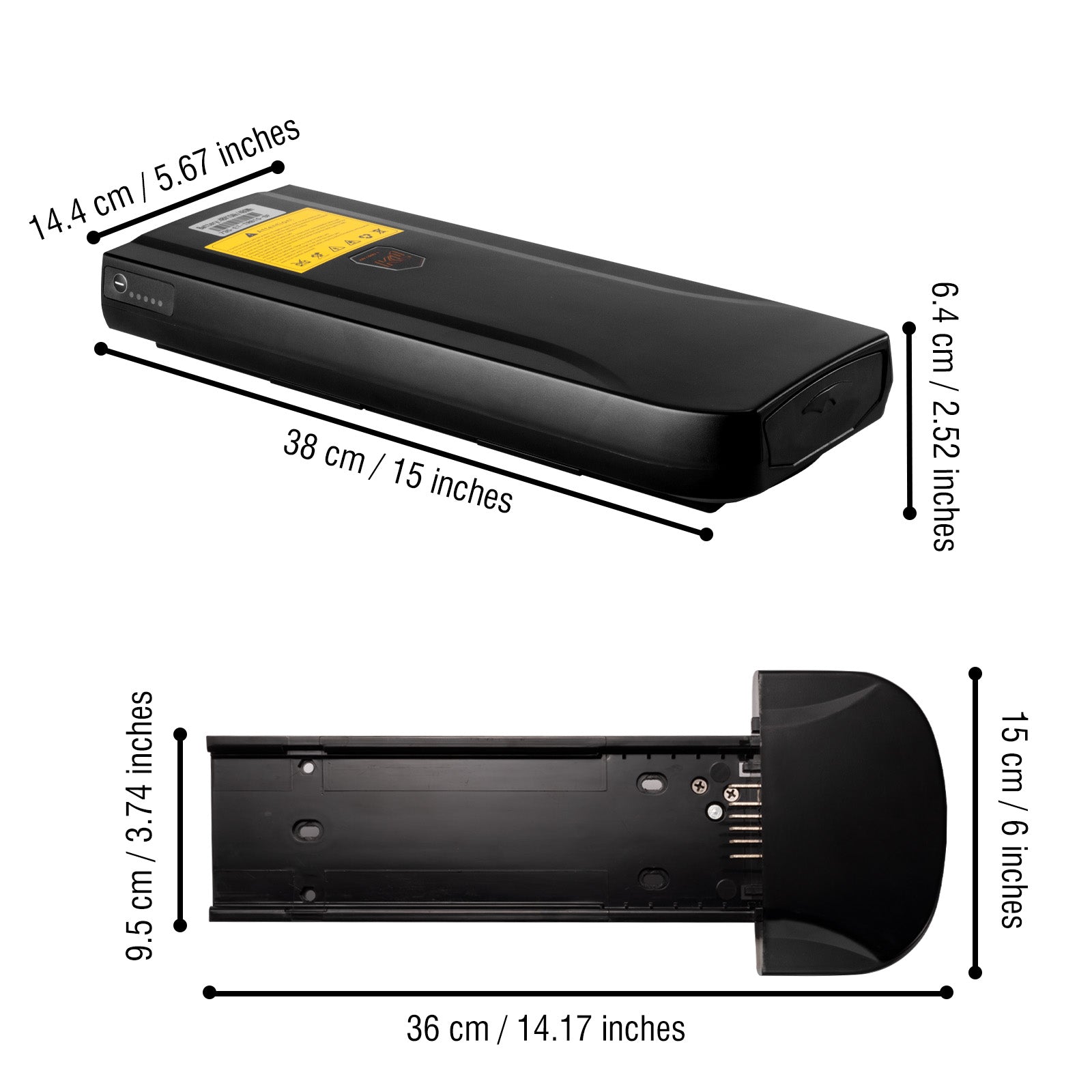eTrail Terra E-Bike Replacement Battery - High Capacity Lithium-Ion Power Pack for Electric Bikes | Perfect for Commuting, Mountain Biking & Long-Distance Rides
