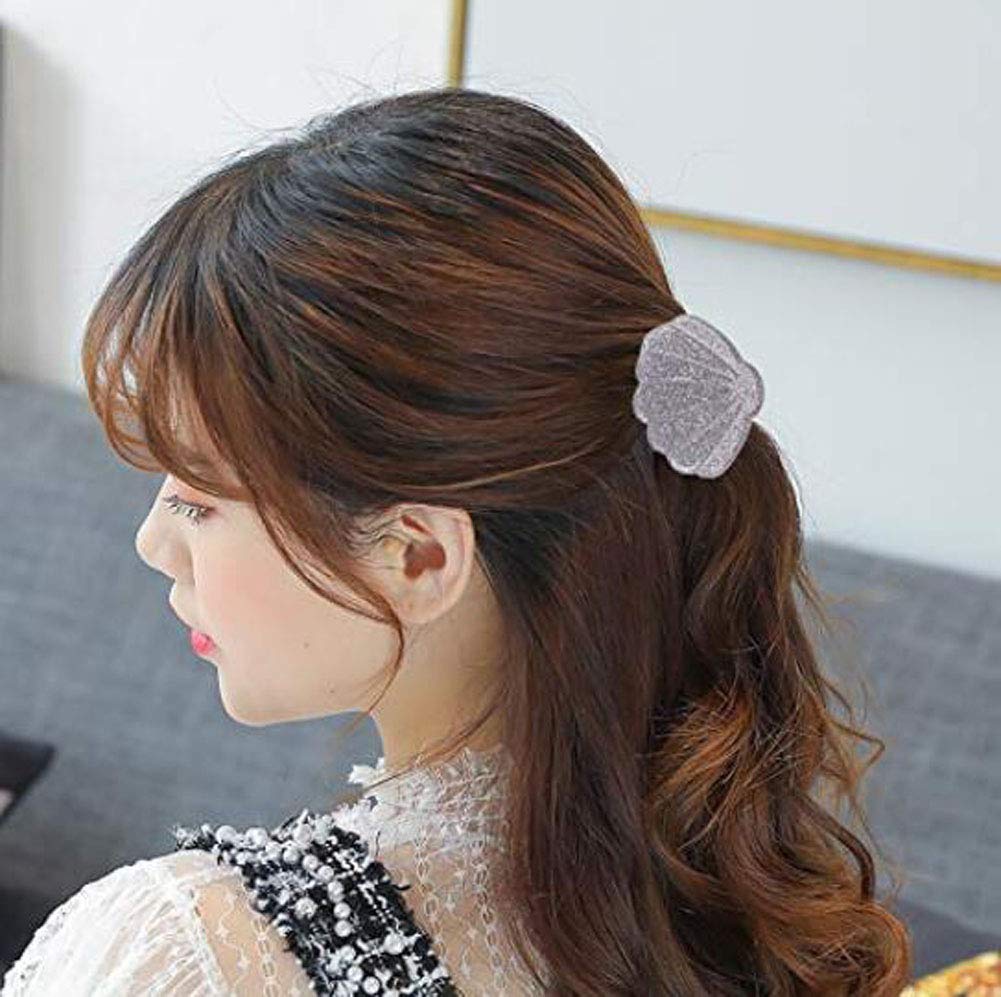 6PCS Mini Shell Hair Clips for Women - Cute Resin Hair Claws for Beach & Party