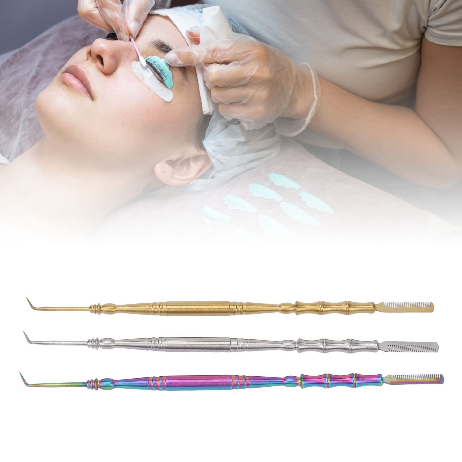 Reusable Eyelash Perming Kit - Salon Lash Lift Tools for Women at Home